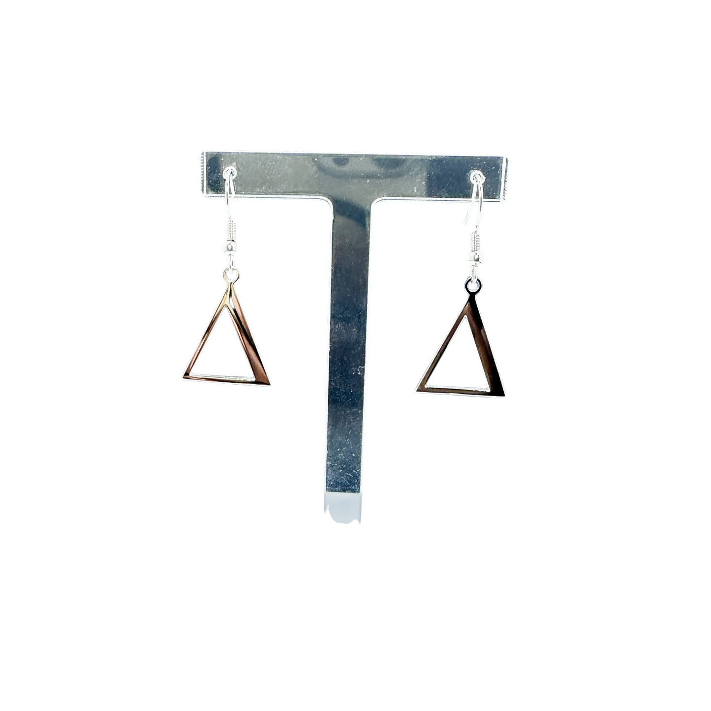 Stainless Steel Triangle Earrings