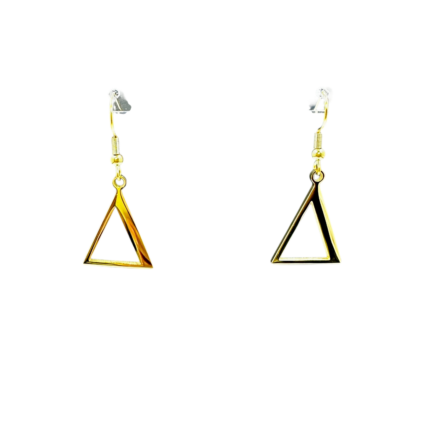 Stainless Steel Triangle Earrings
