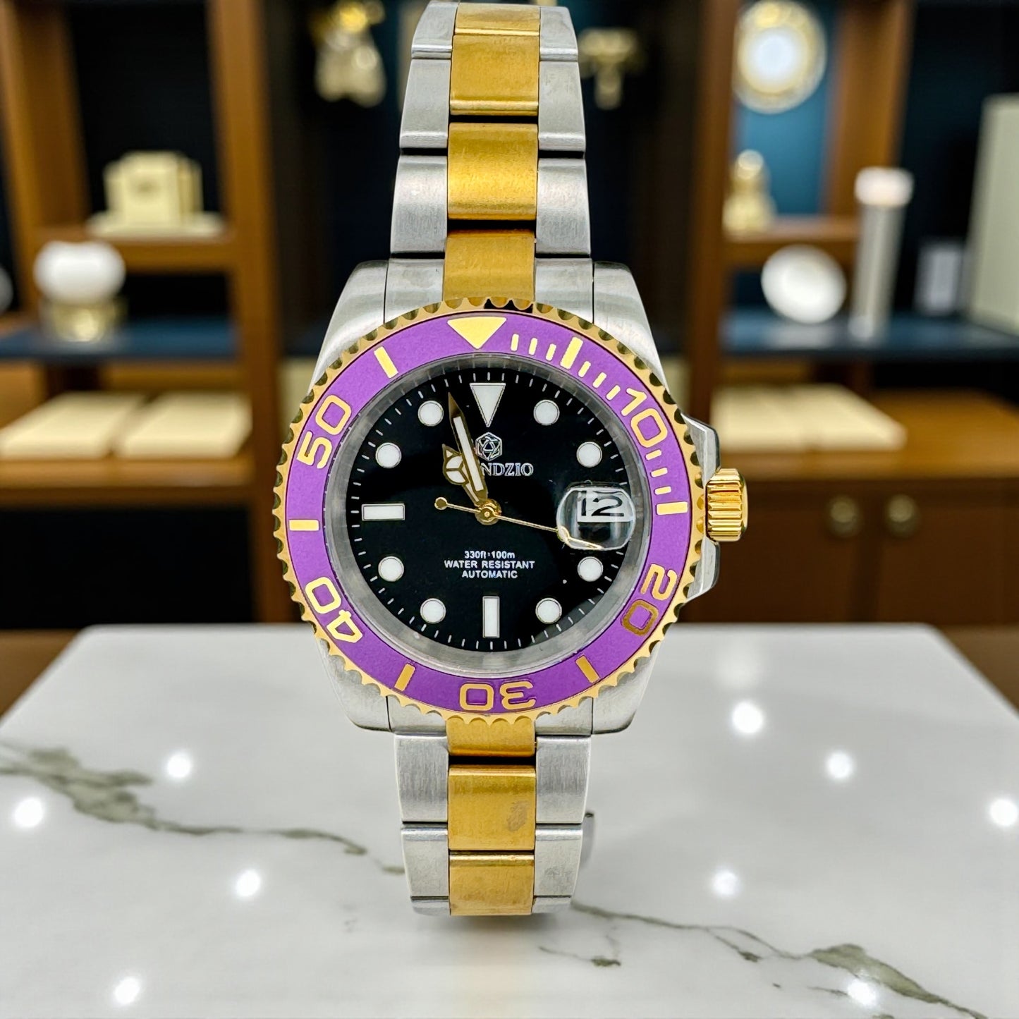 Purple and Gold TrendzioMariner Watch