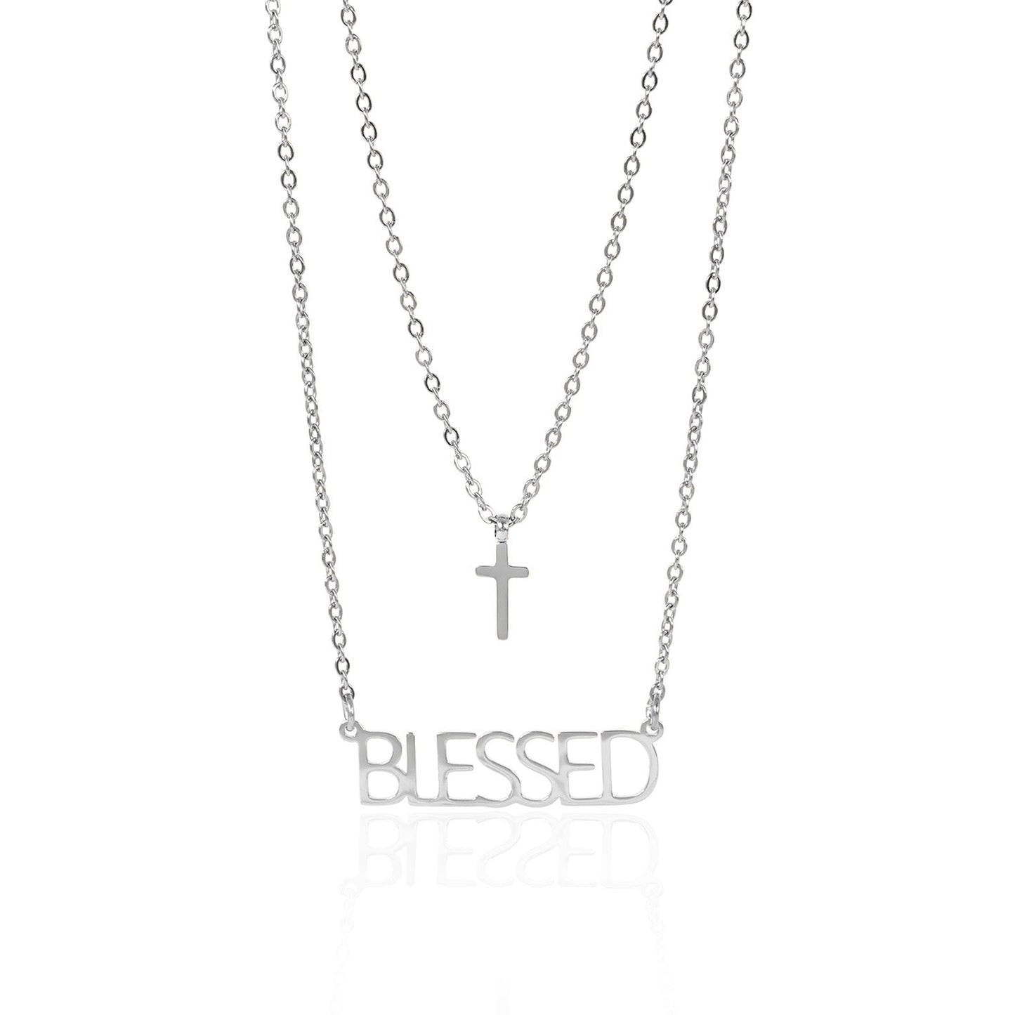 Blessed Cross Charm Necklace