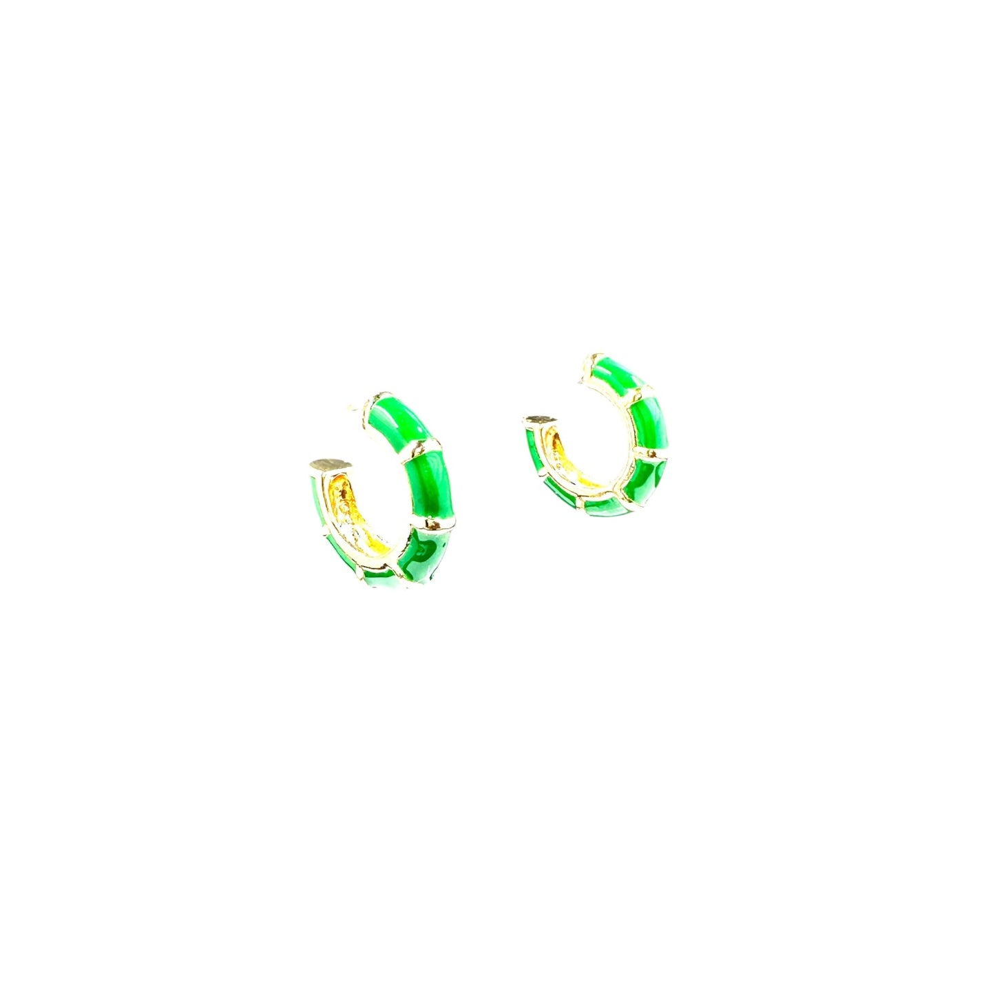 Payton Enamel Bamboo Earrings