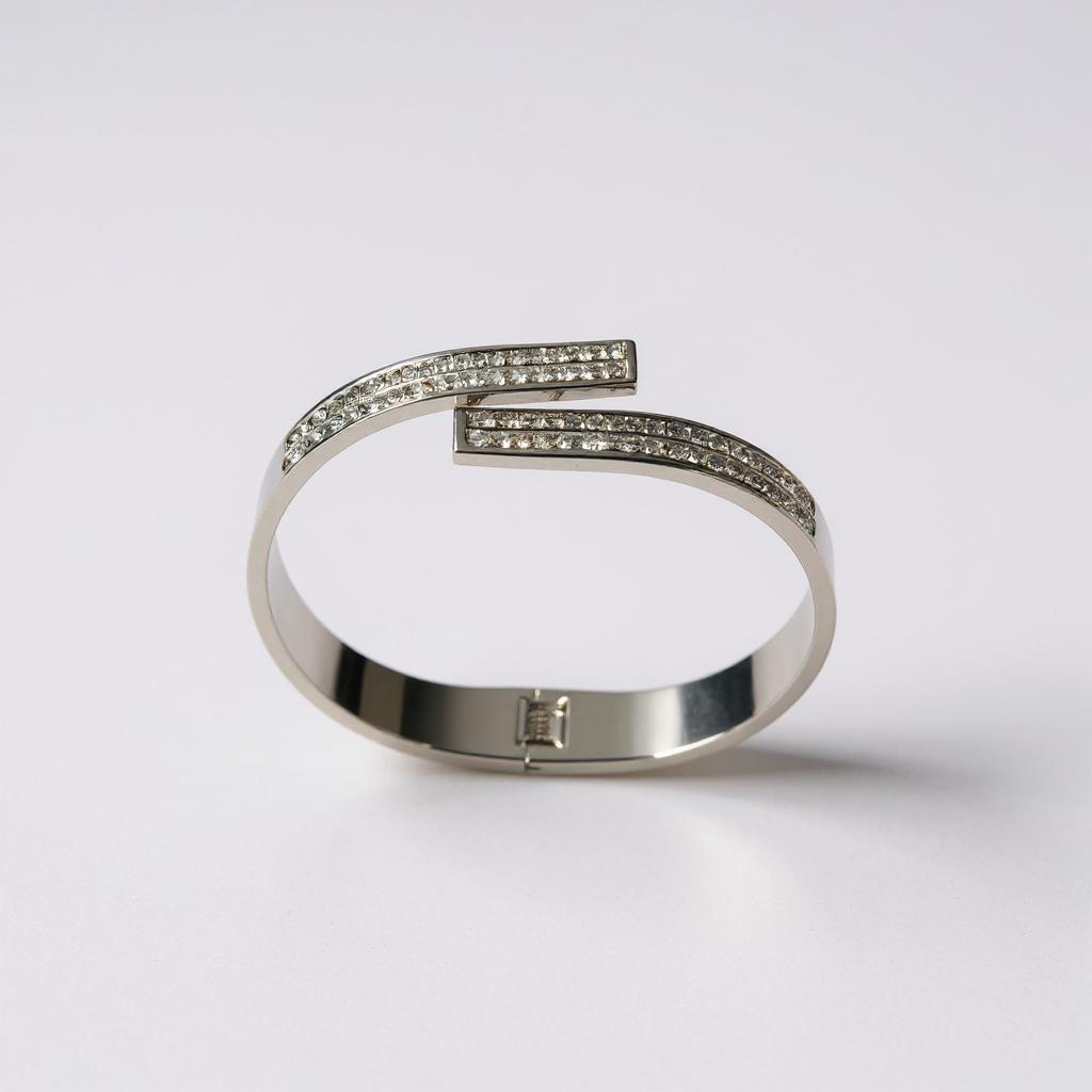 Sofia Stainless Steel Twist Bangle Bracelet