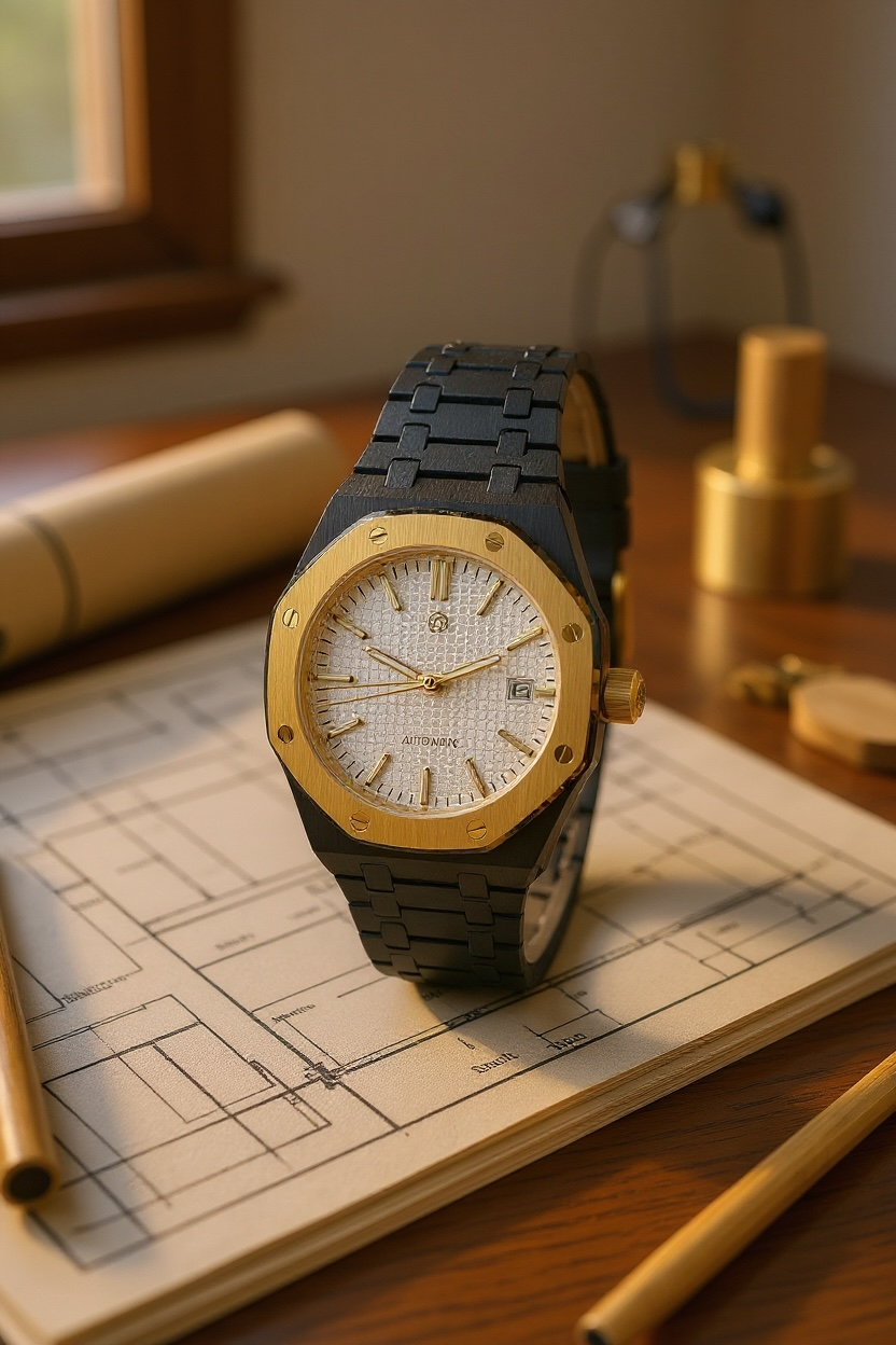 Trendzio Royal Aurum Noir Watch