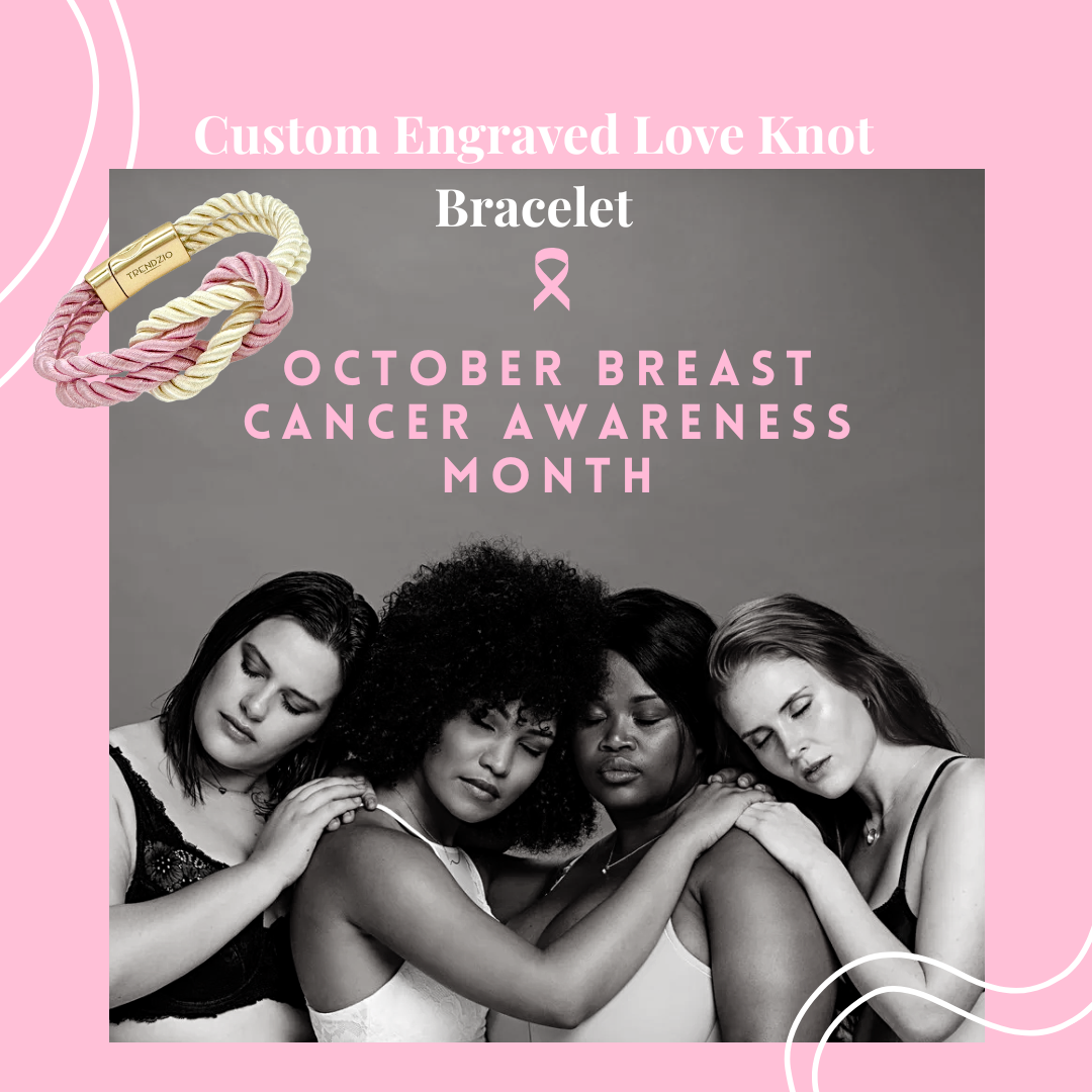 The Original Love Knot Satin Rope Bracelet- Pink and White