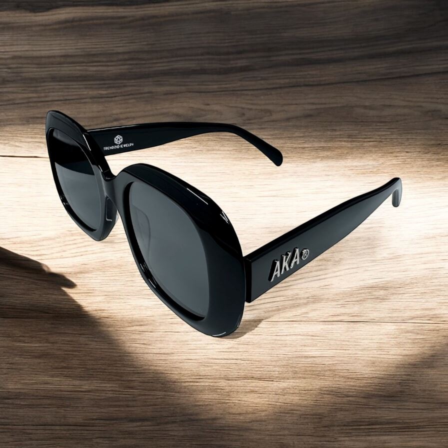 AKA Classic Black Sunglasses Sunglasses Trendzio Jewelry Silver