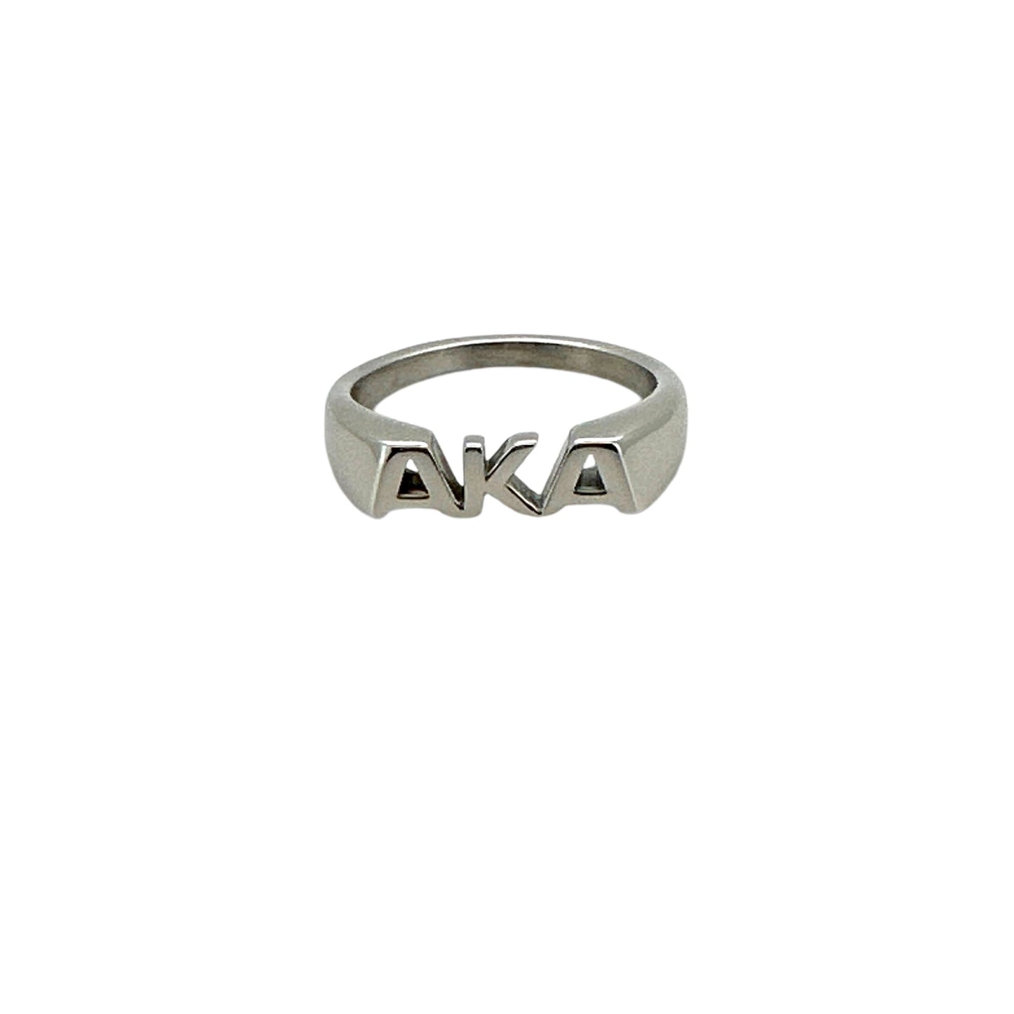 AKA Greek Letter Ring Rings Trendzio Jewelry Silver 5