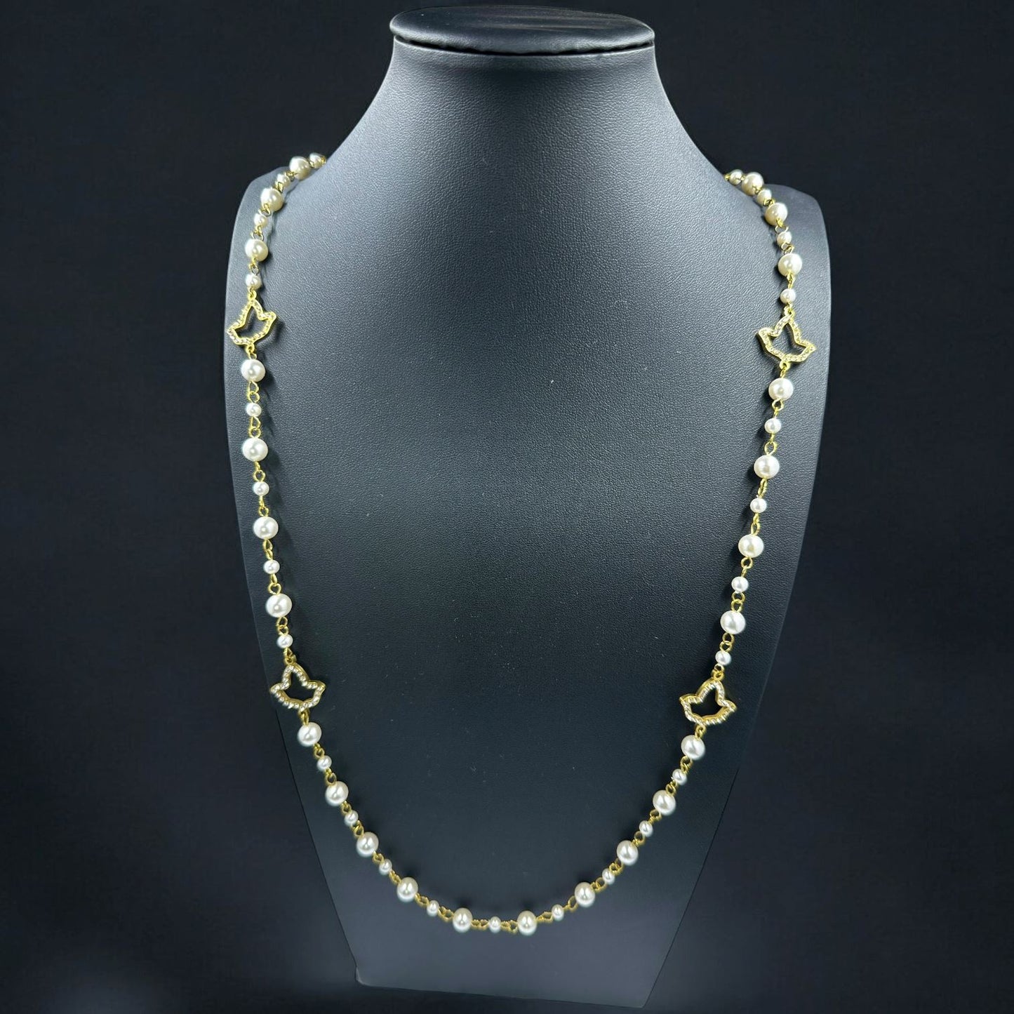 AKA Ivy Pearl 36" Necklace Necklaces Trendzio Jewelry Gold