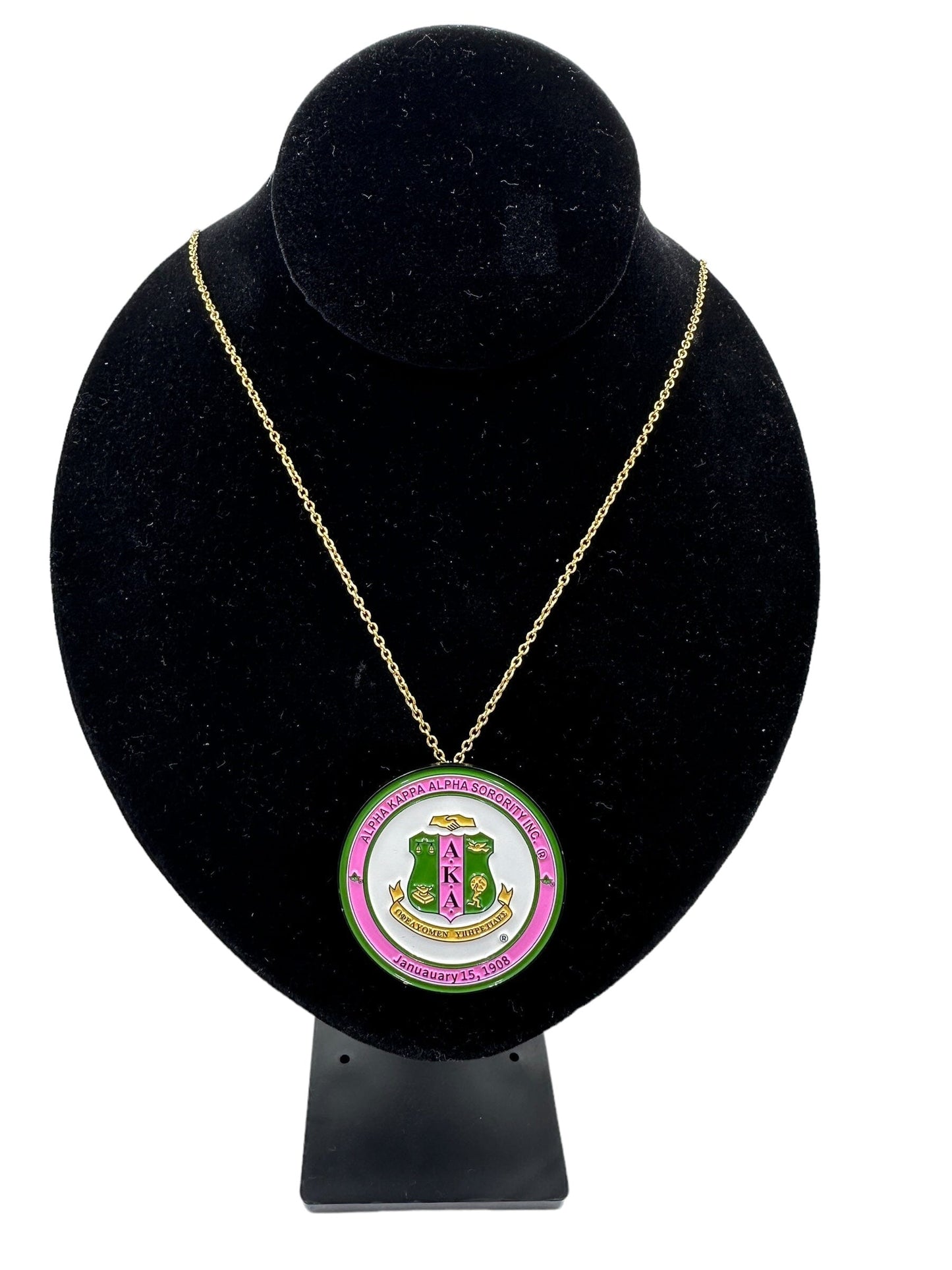 AKA Shield Pendant Necklace and Pin Necklaces Trendzio Jewelry