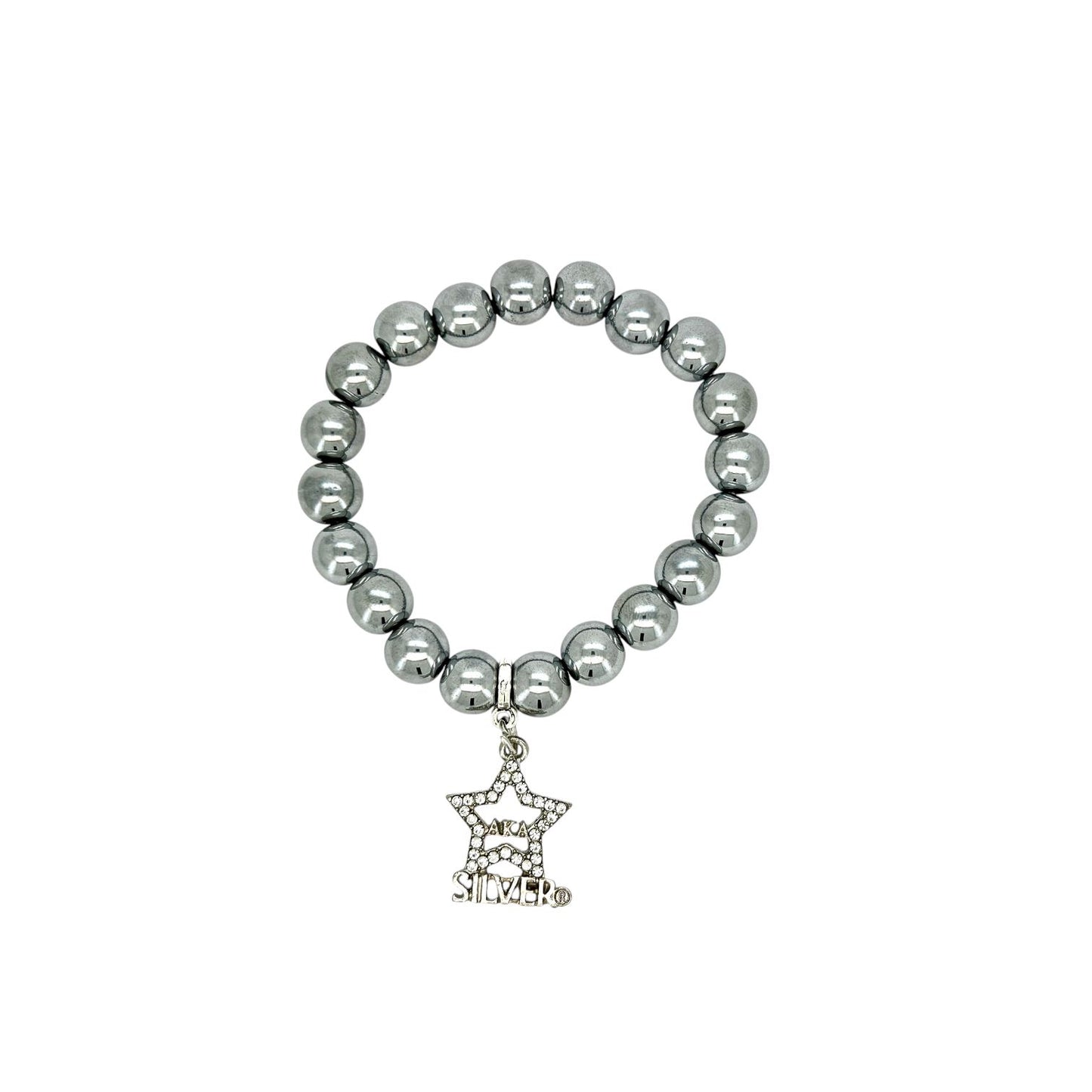 AKA Silver Star Soror Anniversary Bracelet Bracelets Trendzio Jewelry