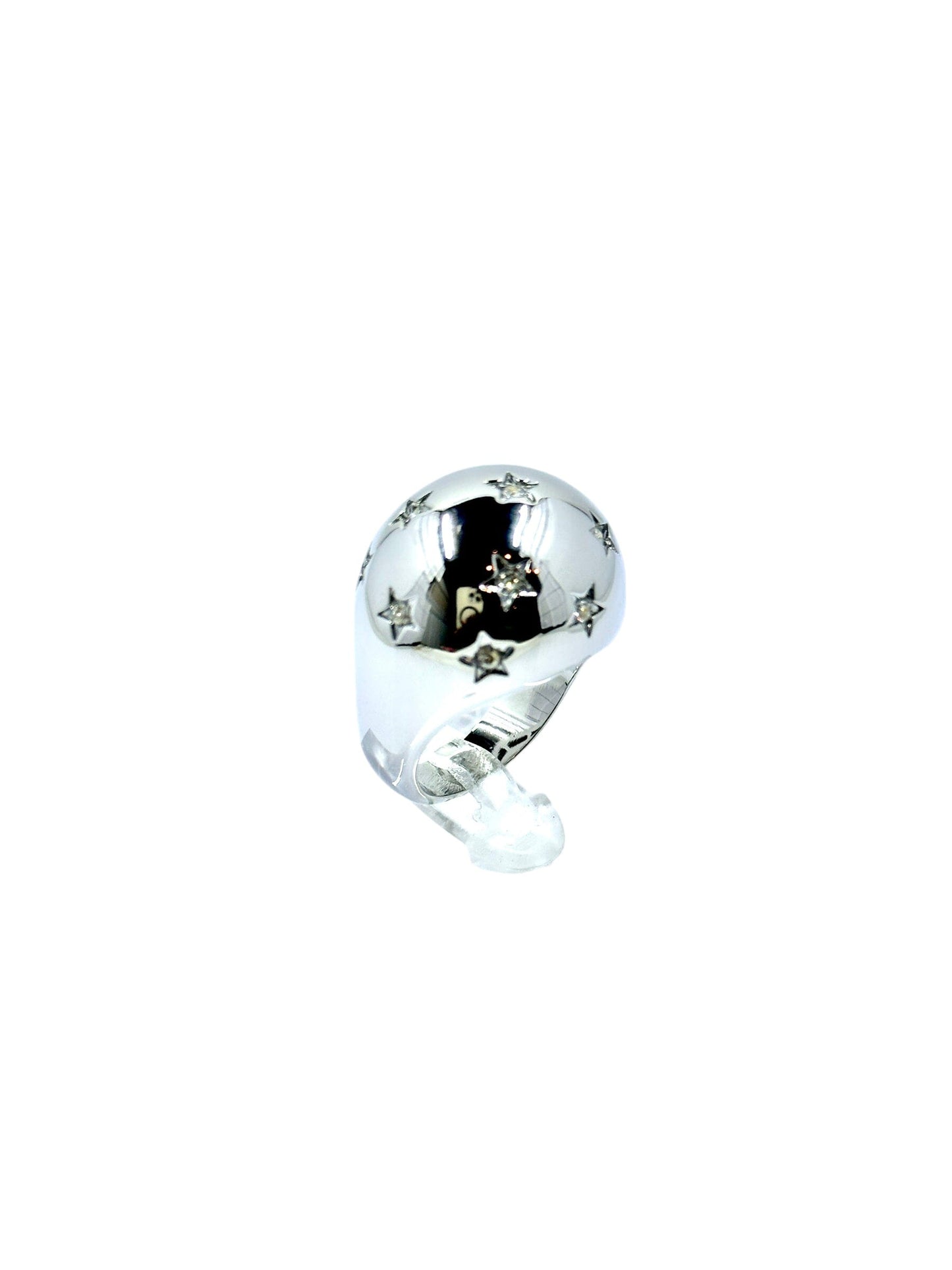 Alice Silver Star Dome Ring Rings Trendzio Jewelry