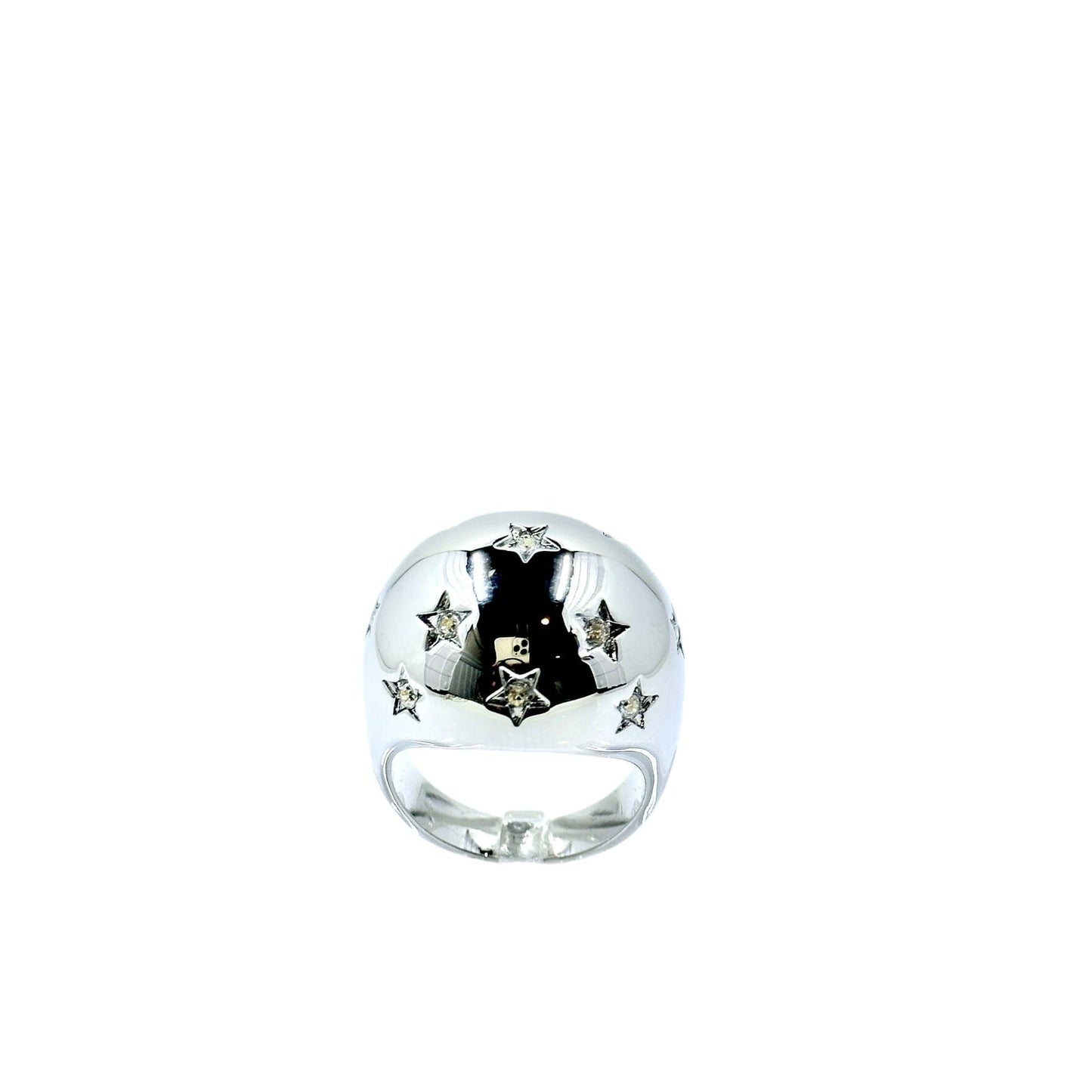 Alice Silver Star Dome Ring Rings Trendzio Jewelry 6