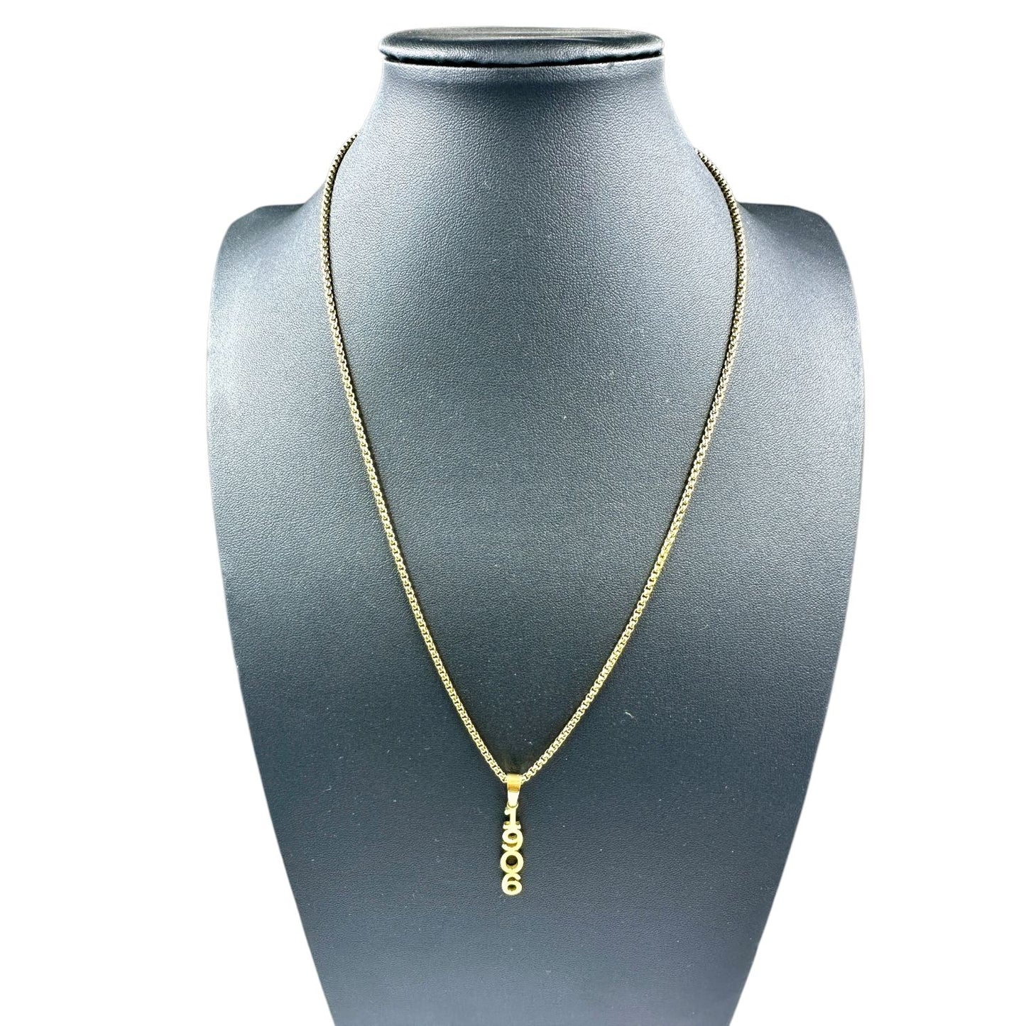 Alpha Phi Alpha 1906 Gold Necklace Necklaces Trendzio Jewelry