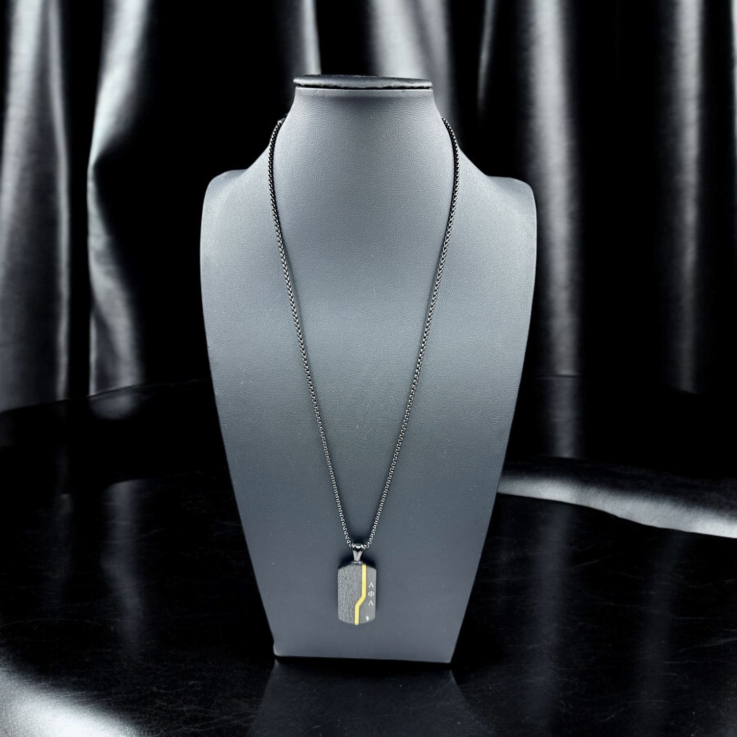 Alpha Phi Alpha Custom Pendant Tag Necklace Necklaces Trendzio Jewelry