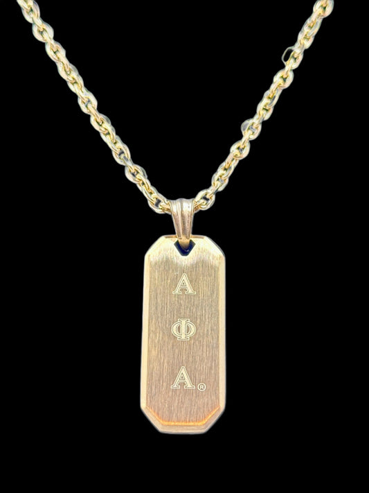 Alpha Phi Alpha Gold Pendant Necklace Necklaces Trendzio Jewelry