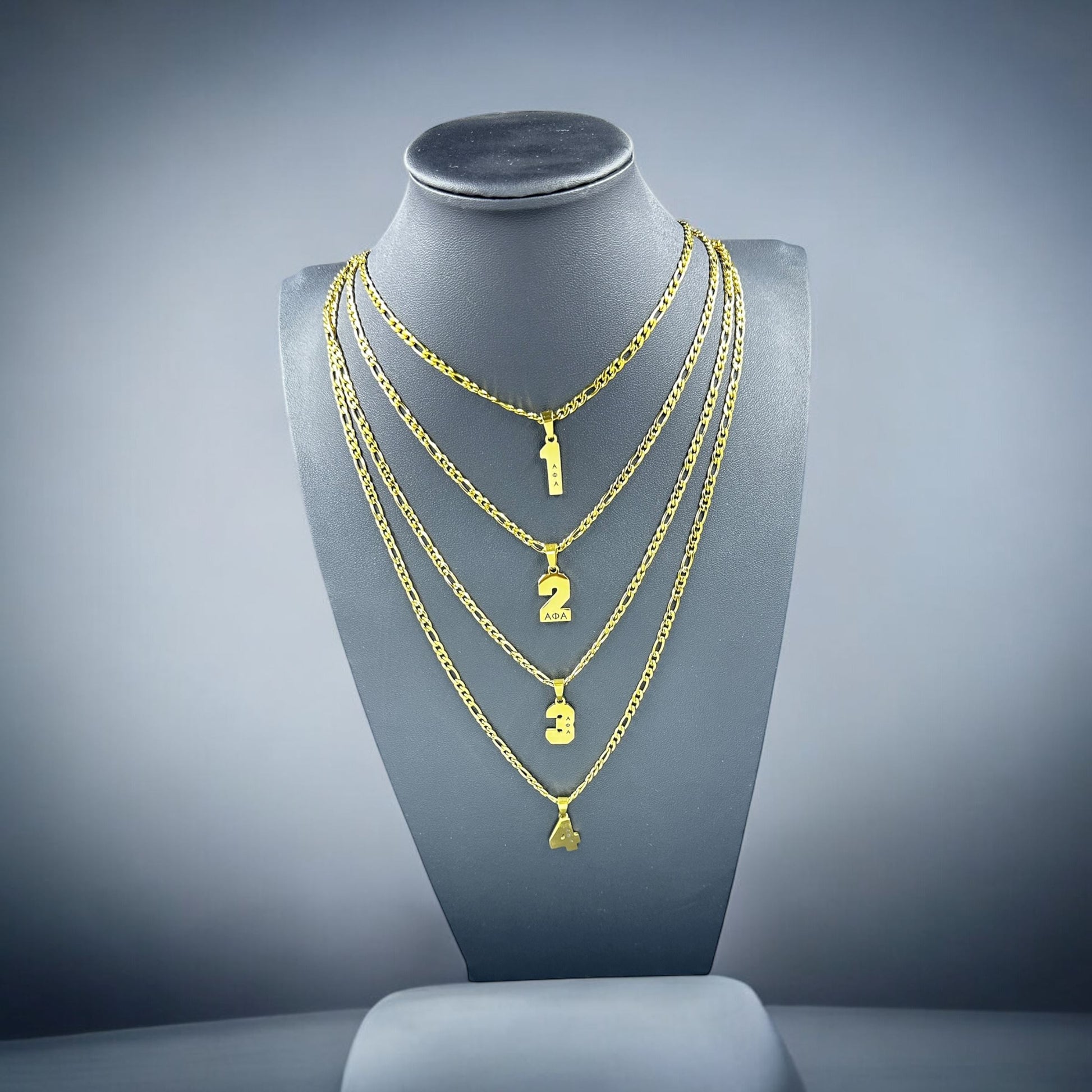 Alpha Phi Alpha Line Number Pendant Necklace Necklaces Trendzio Jewelry