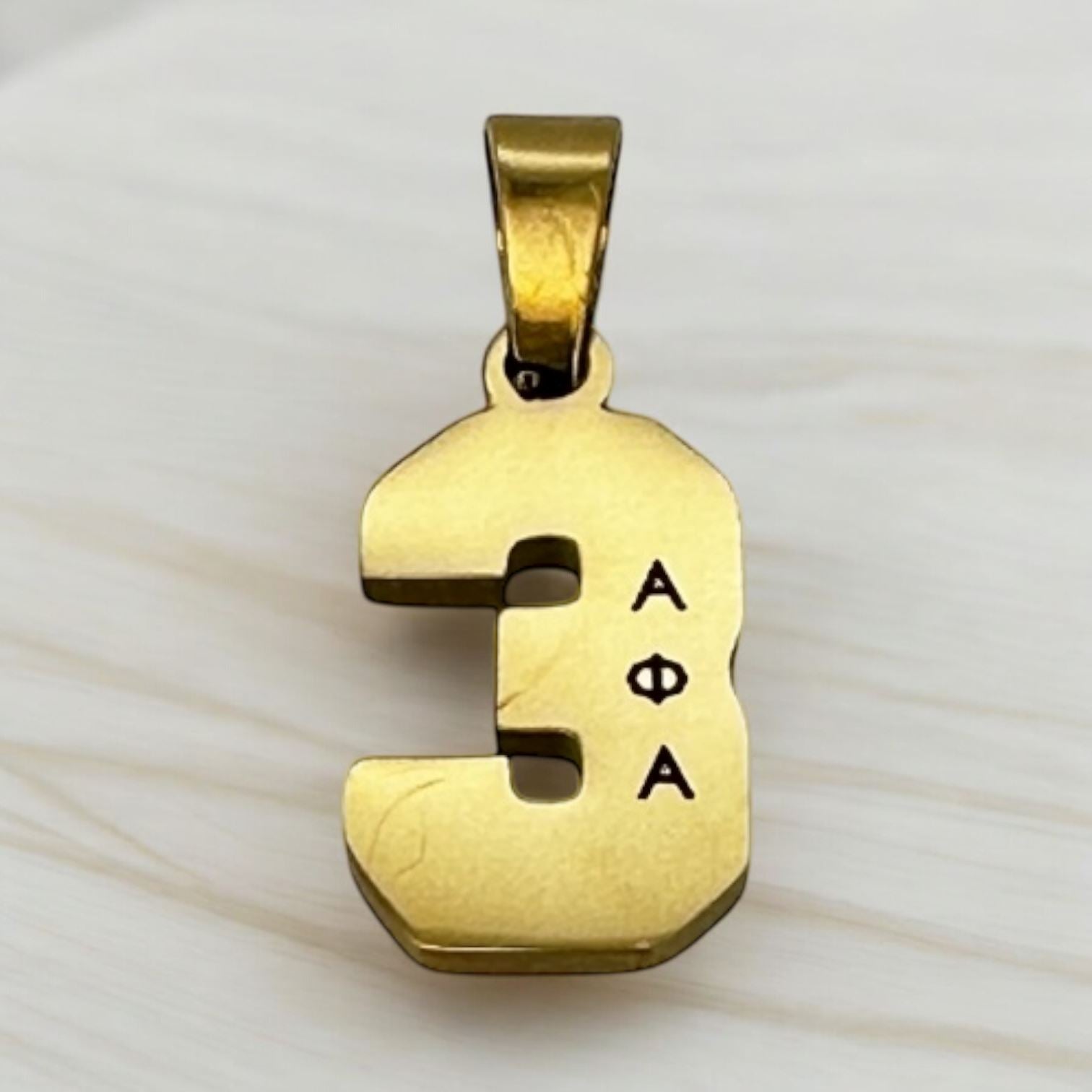 Alpha Phi Alpha Line Number Pendant Necklace Necklaces Trendzio Jewelry 3
