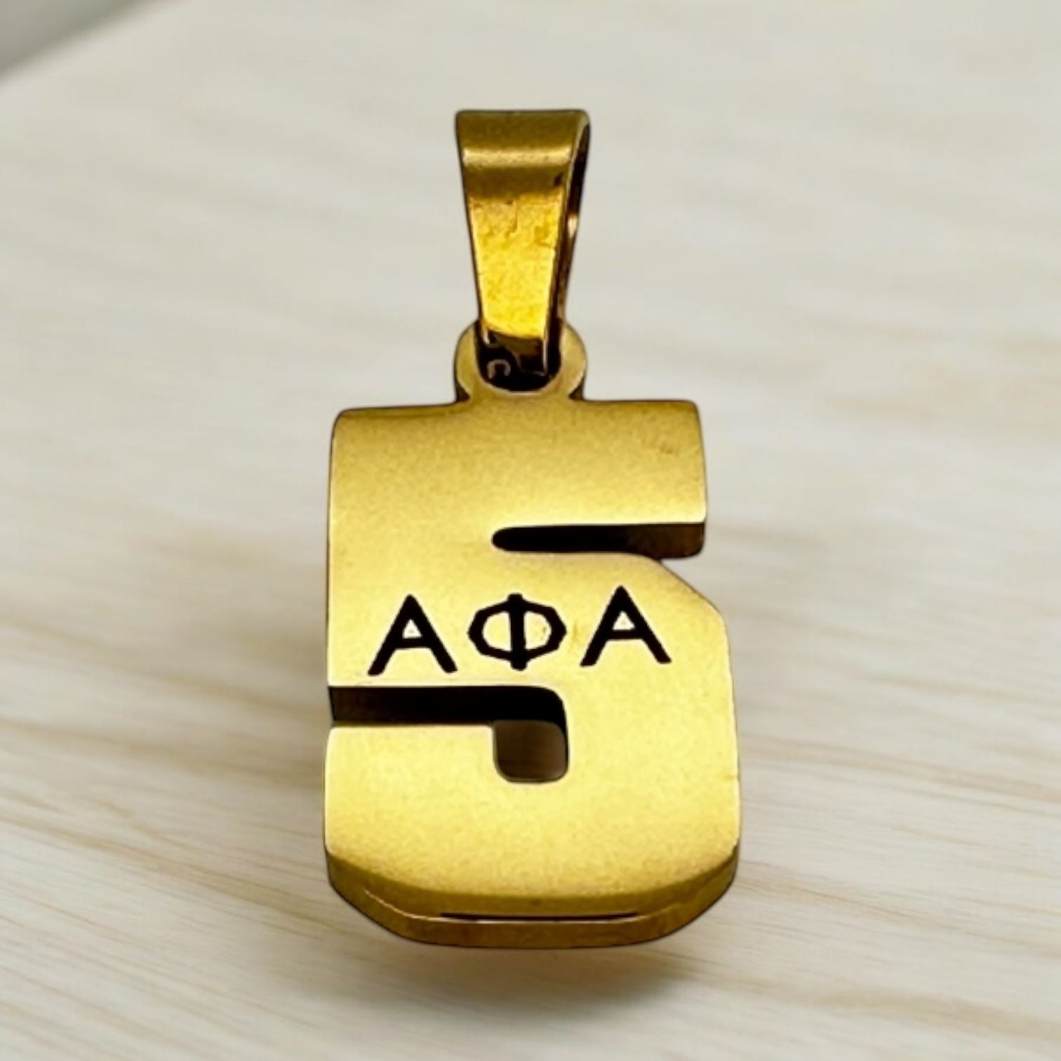 Alpha Phi Alpha Line Number Pendant Necklace Necklaces Trendzio Jewelry 5