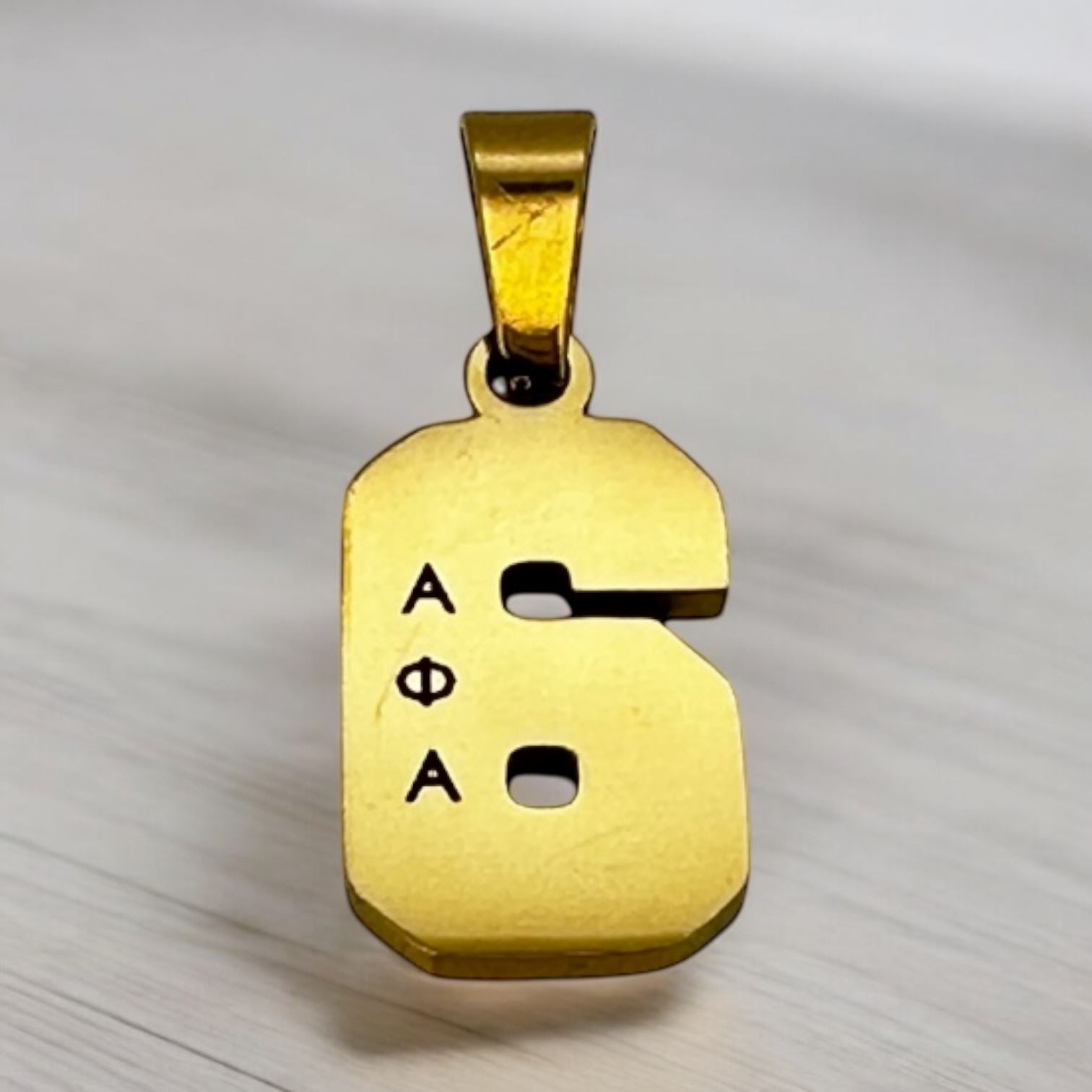 Alpha Phi Alpha Line Number Pendant Necklace Necklaces Trendzio Jewelry 6