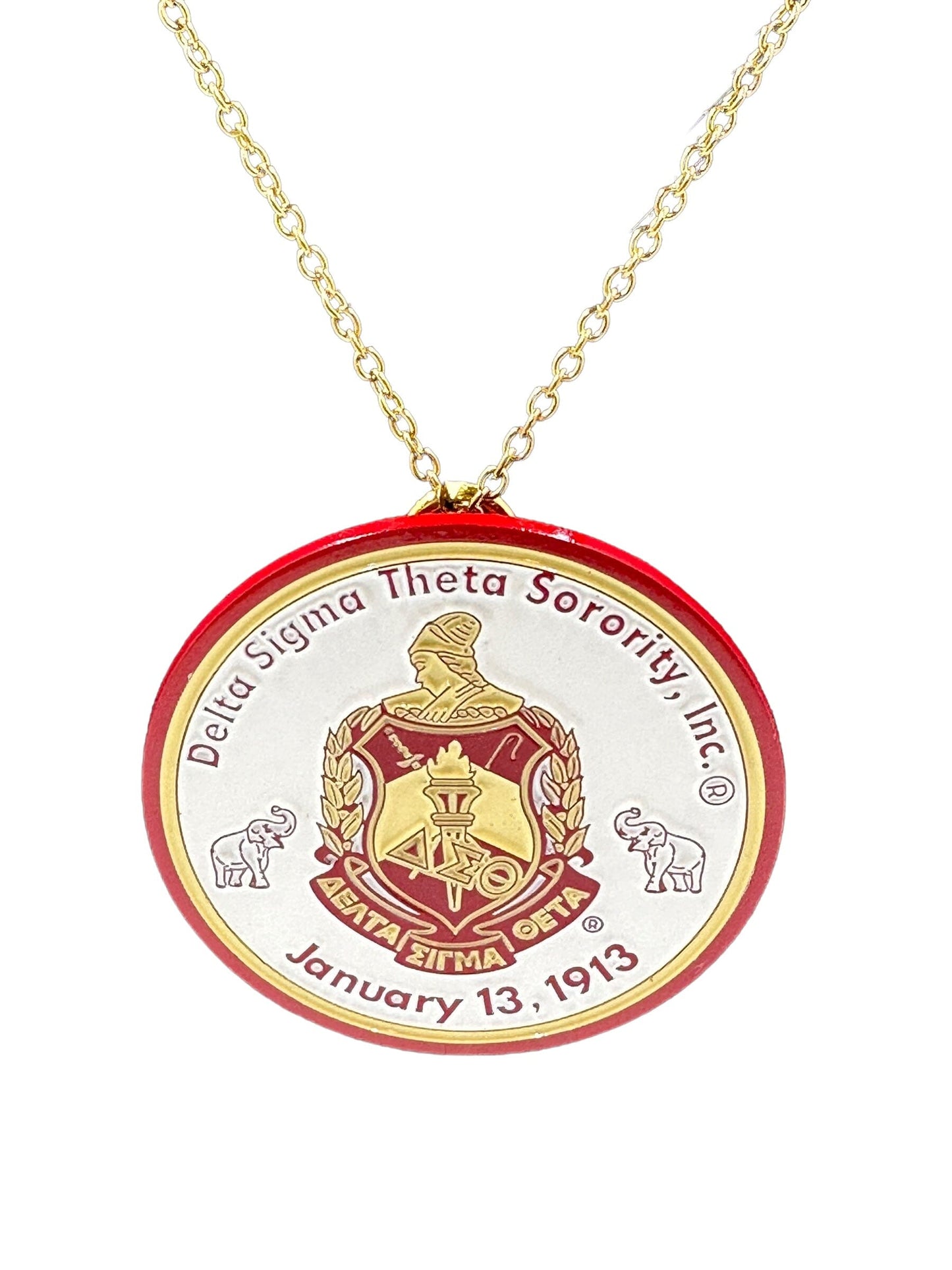 Delta Sigma Theta Custom Necklace Pin Necklaces Trendzio Jewelry