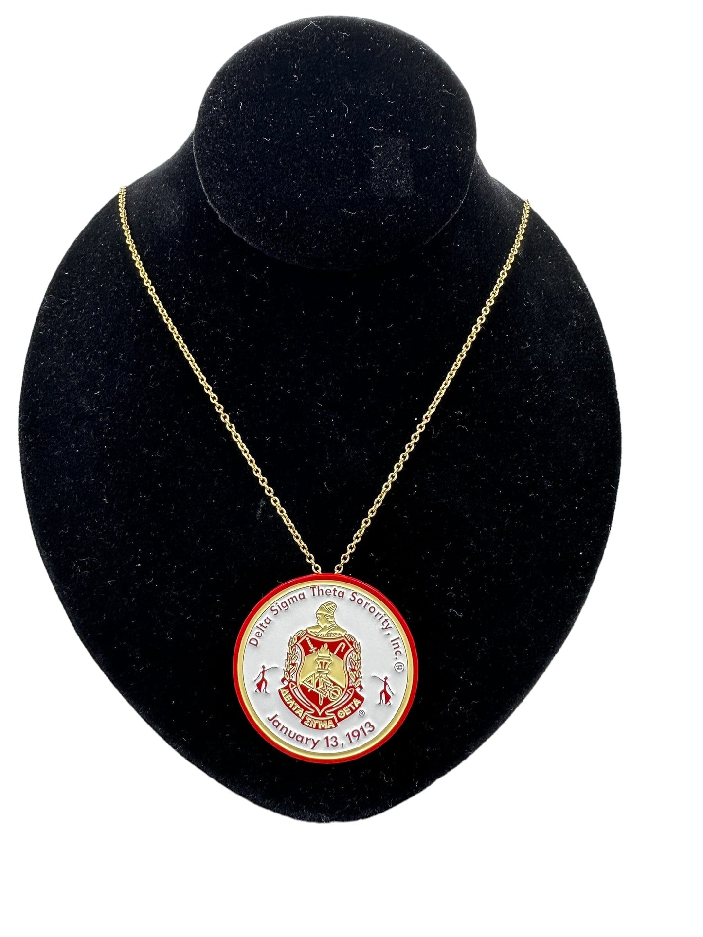 Delta Sigma Theta Custom Necklace Pin Necklaces Trendzio Jewelry