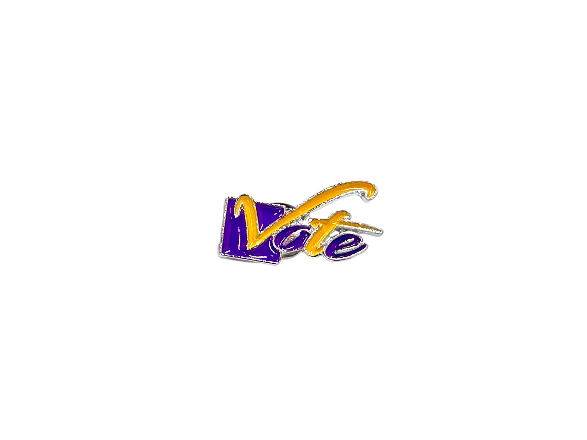 Lapel Vote Pins Lapel Pin Trendzio Jewelry Purple & Gold