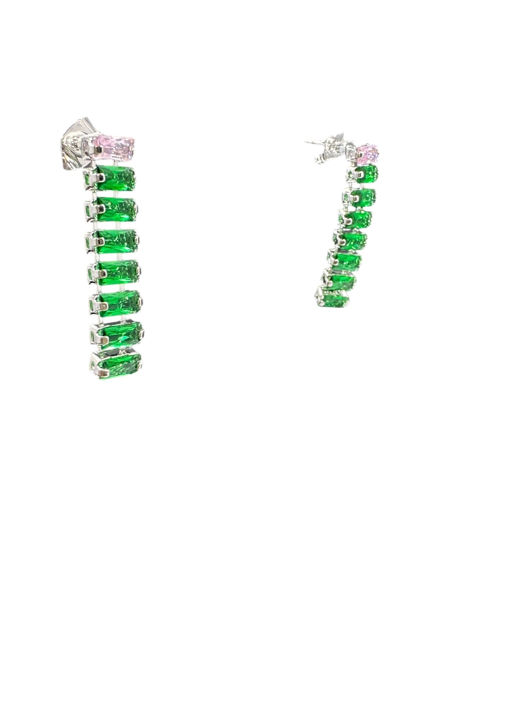 Nara Double Row Drop Earrings Earrings Trendzio Jewelry