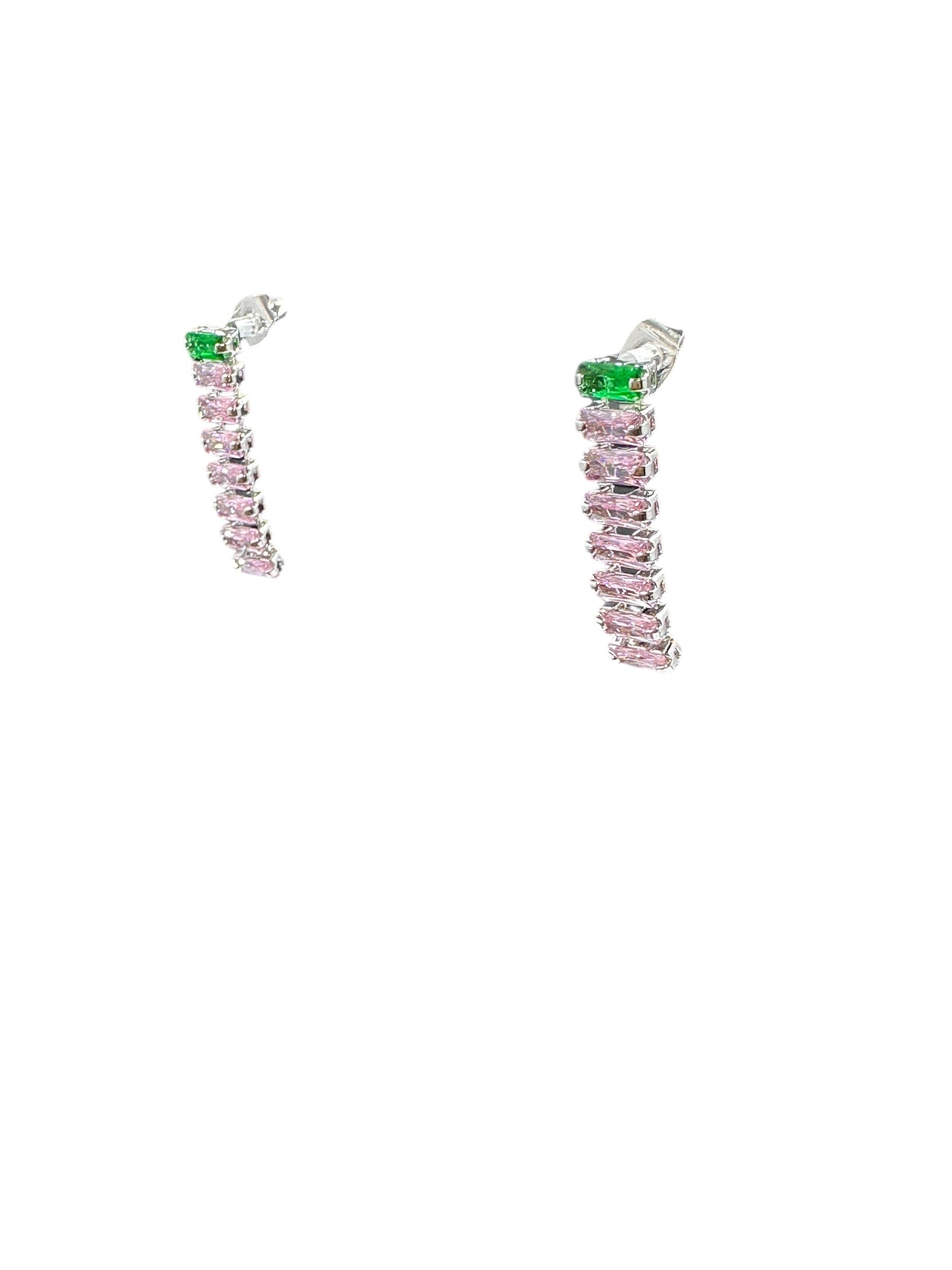 Nara Double Row Drop Earrings Earrings Trendzio Jewelry