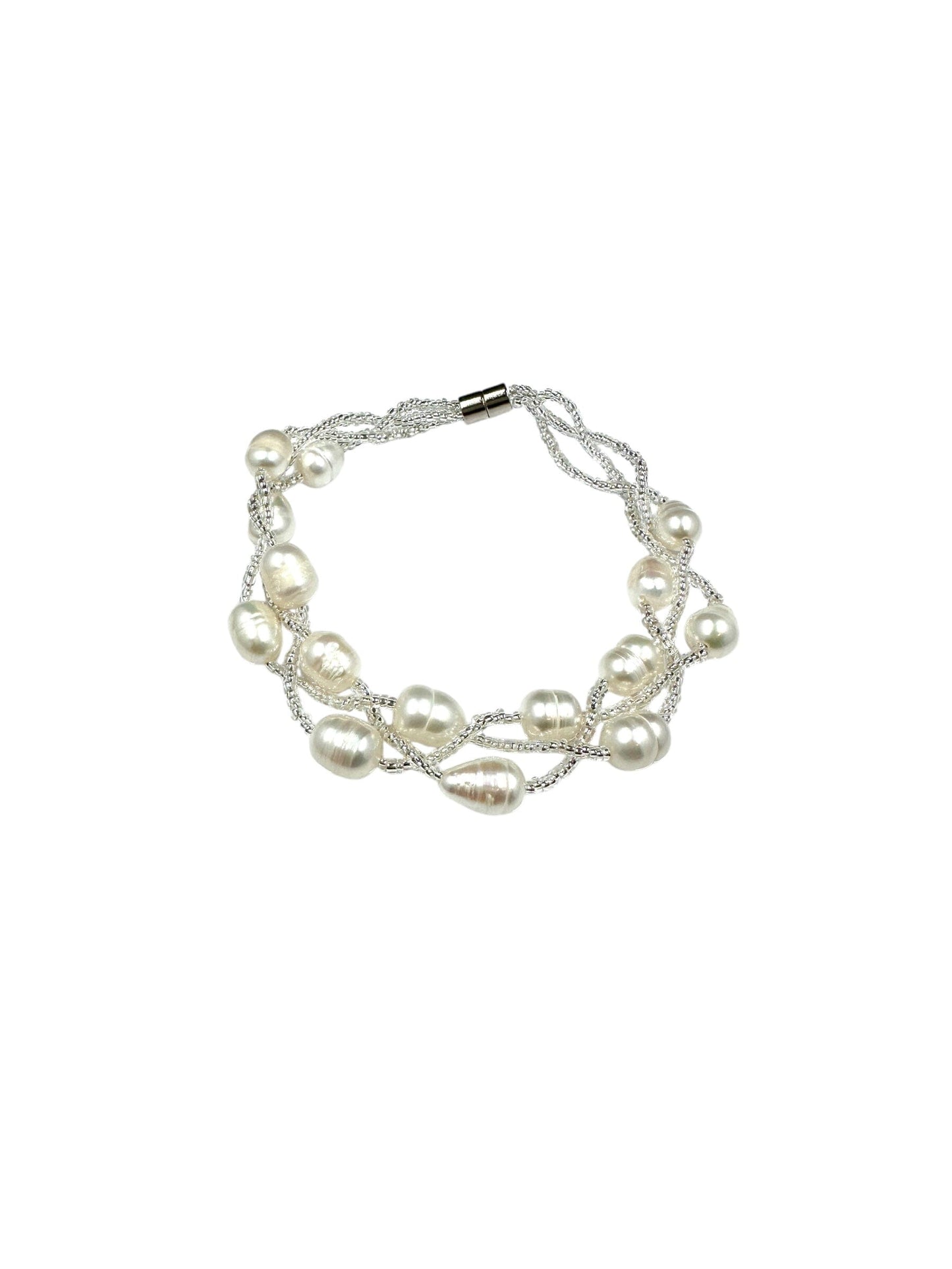 Racine Cultured Freshwater Pearl Bracelet Bracelets Trendzio Jewelry White
