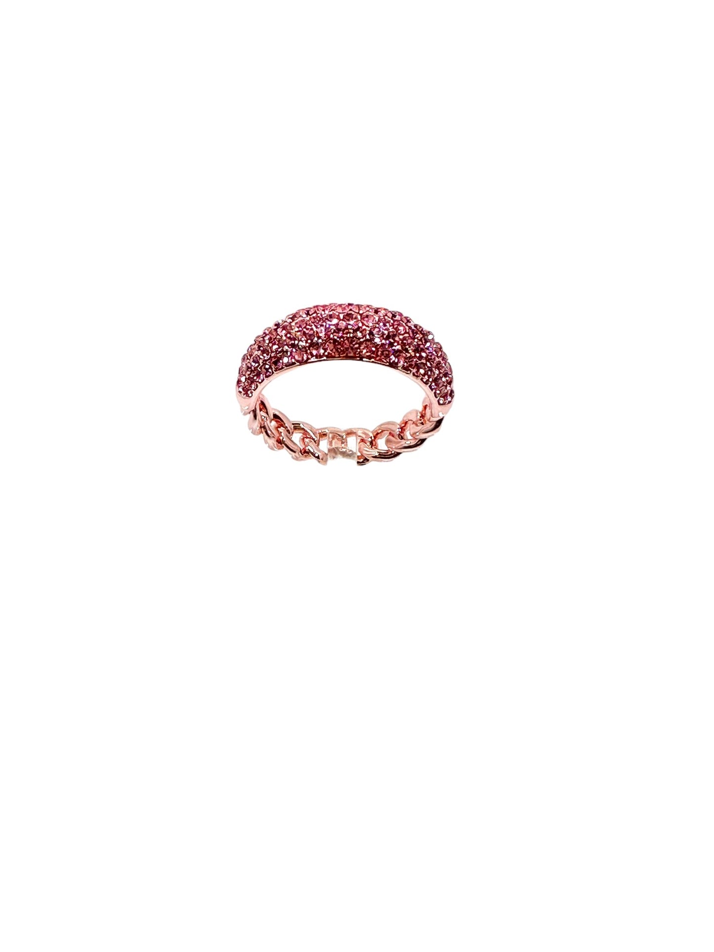 Sarah Pink Pave Chain Ring Bracelets TRENDZIO 6