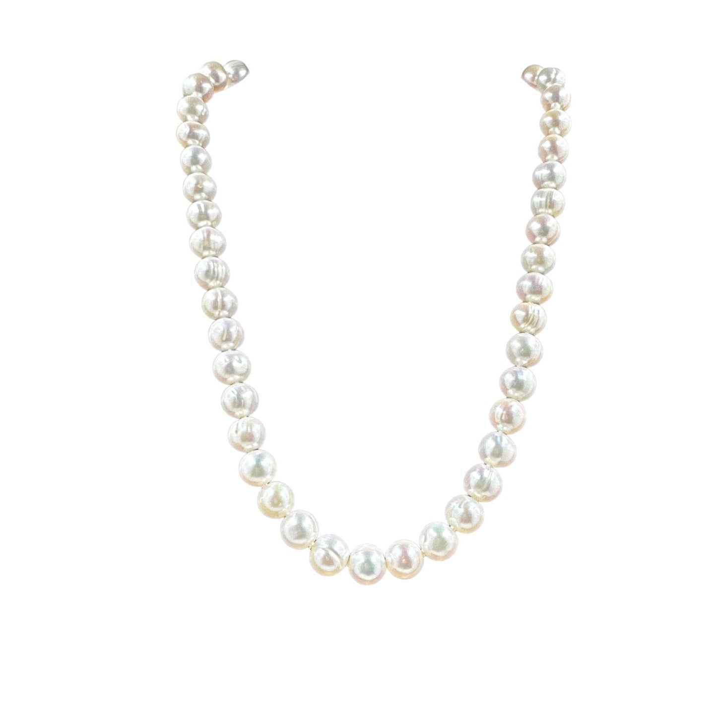 9mm Cultured Freshwater Pearl Necklace Necklaces TRENDZIO
