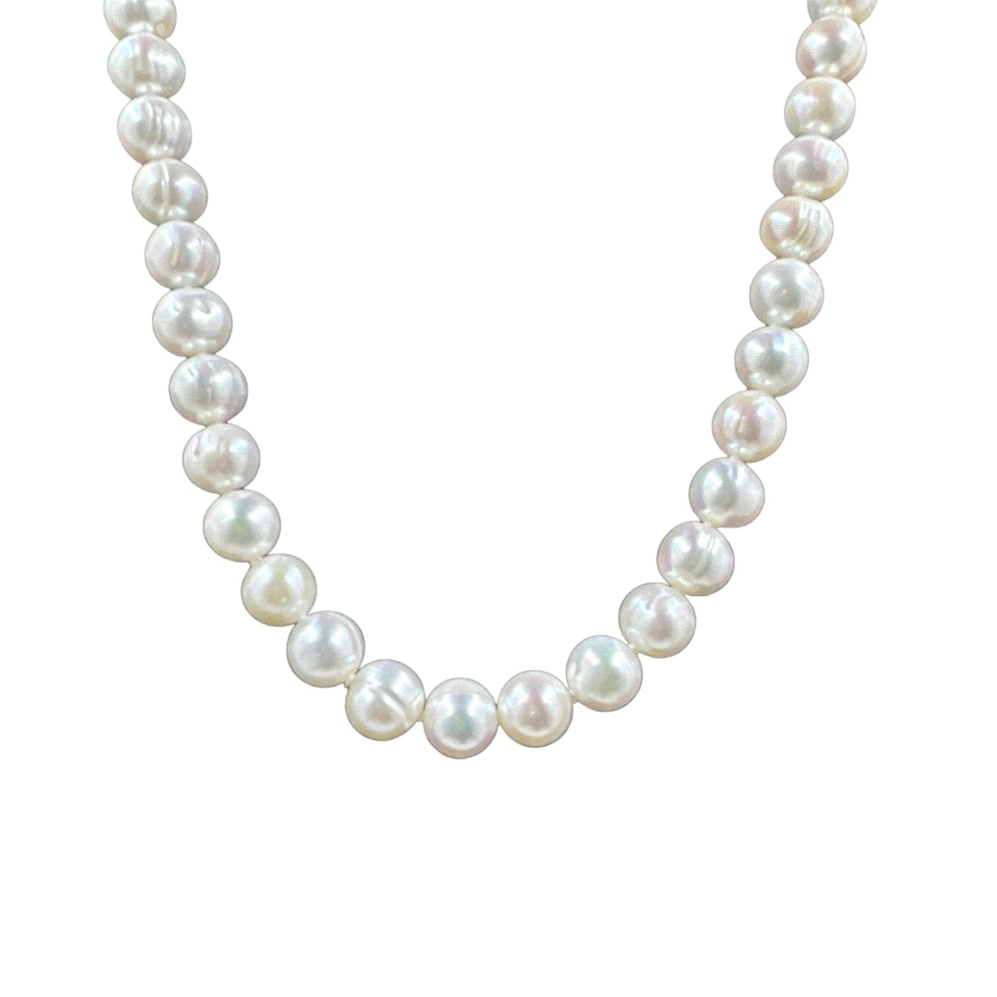 9mm Cultured Freshwater Pearl Necklace Necklaces TRENDZIO