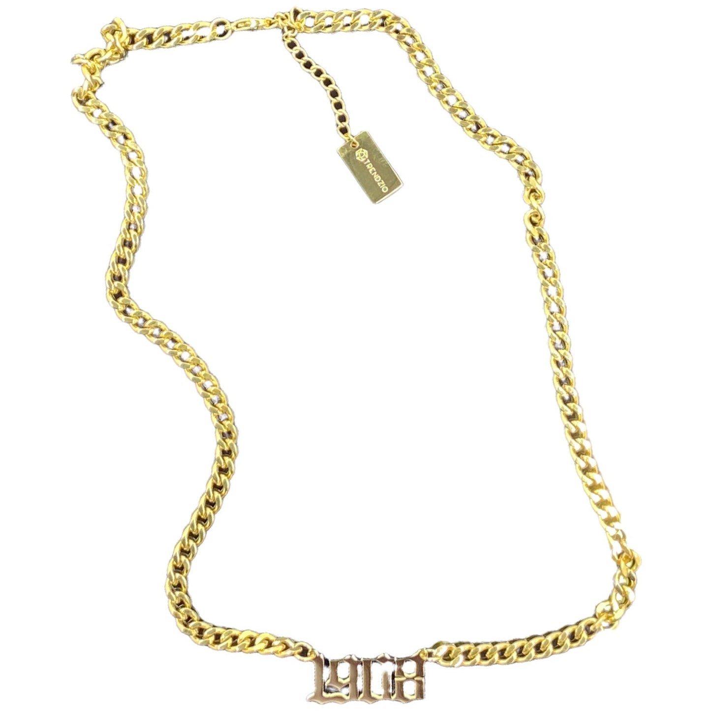 AKA 1908 Gold Number Necklace Necklaces Trendzio