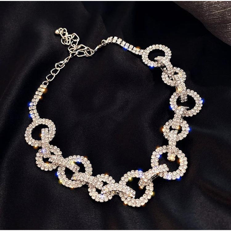 Annabella CZ Geometric Design Titanium Necklace necklace TRENDZIO