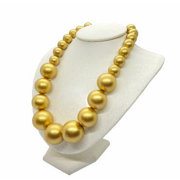 Beautiful Graduated Bead Choker Statement Necklace necklace Trendzio