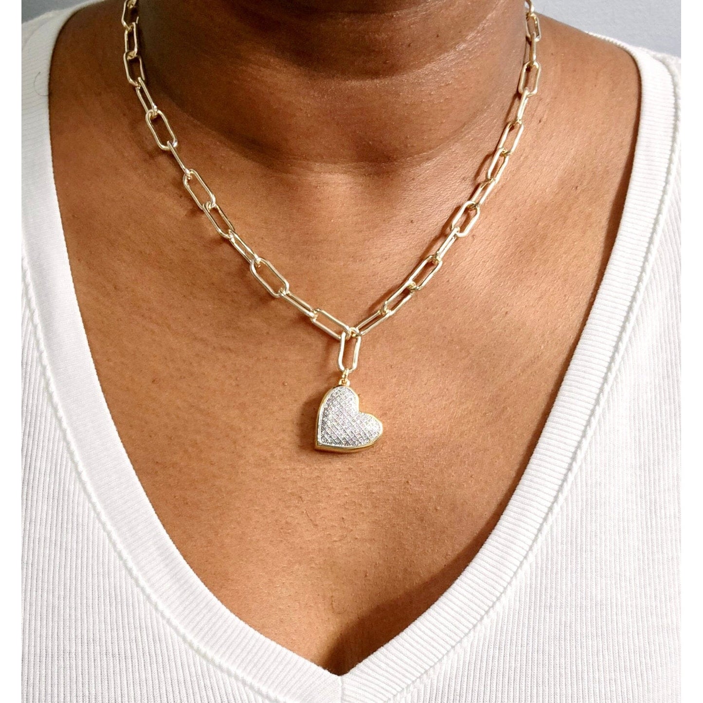 Bria Heart Diamond Bracelet Necklaces Trendzio