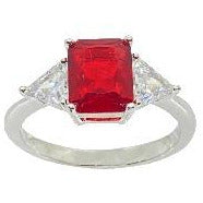 Classic Ruby Red Cubic Zirconia Ring Rings Trendzio 5