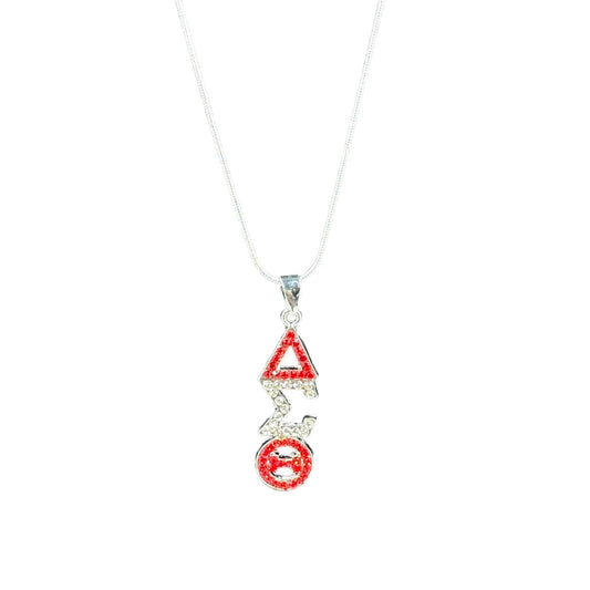 Delta Sigma Theta Austrian Crystal Pendant Necklaces Trendzio