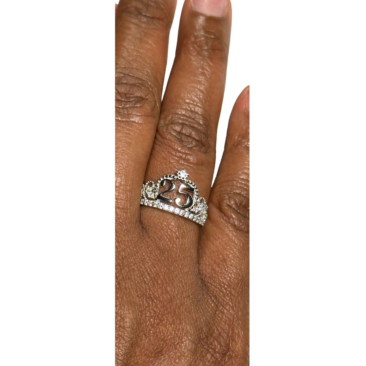 Golden Silver Anniversary Rings Rings TRENDZIO