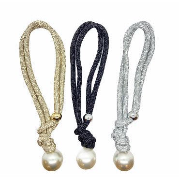 Handmade Unique Adjustable Rope Necklace with Big Pearl necklace Trendzio