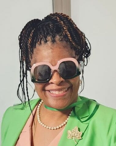 Ladonna Pink and Green Sunglasses Sunglasses Trendzio Jewelry