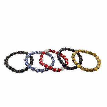 Men's 10mm Natural Gemstone Bead Bracelets Bracelets Trendzio