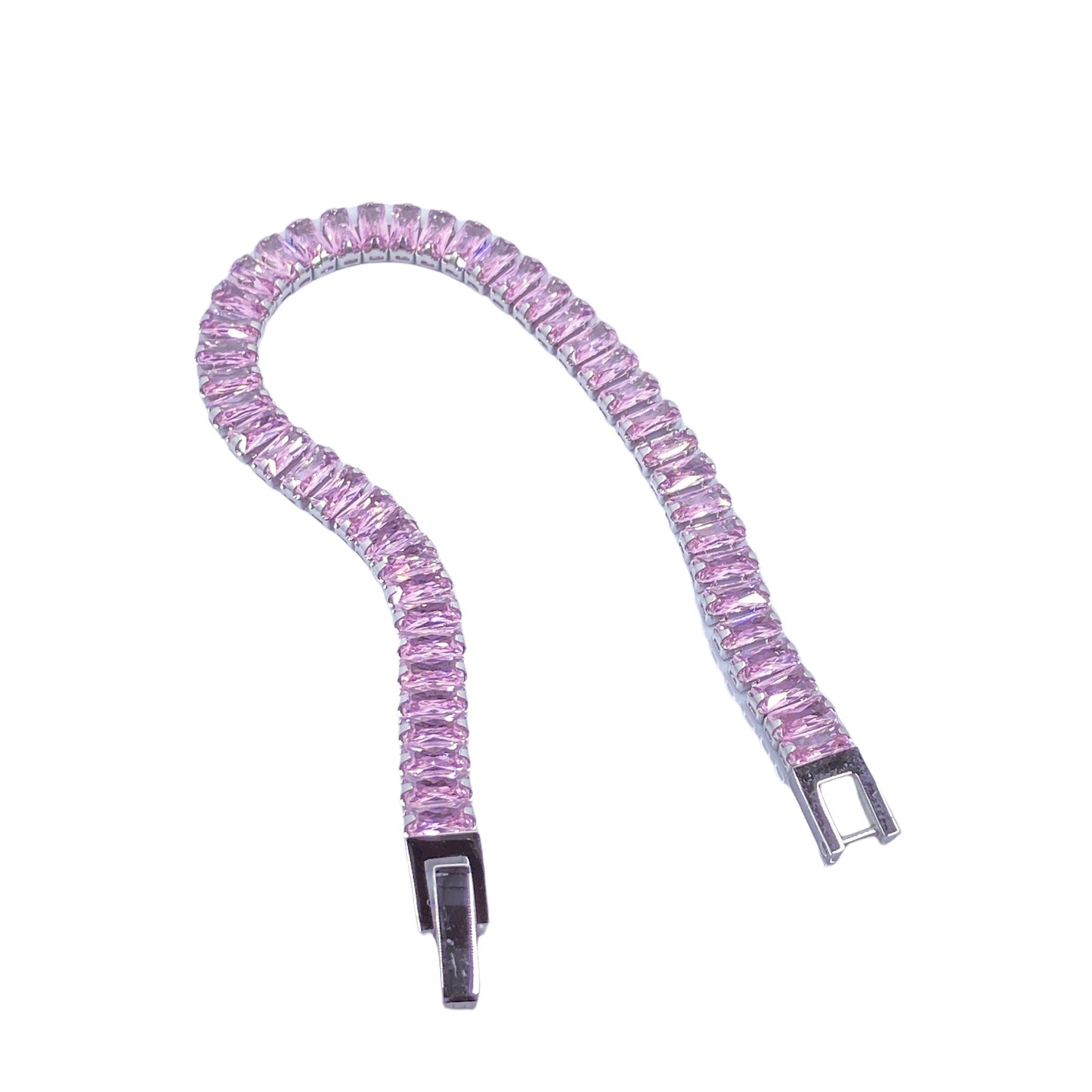 Nara Cubic Zirconia Tennis Bracelet Bracelets TRENDZIO Pink