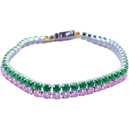 Nara Double Row Cubic Zirconia Tennis Bracelet Bracelets TRENDZIO