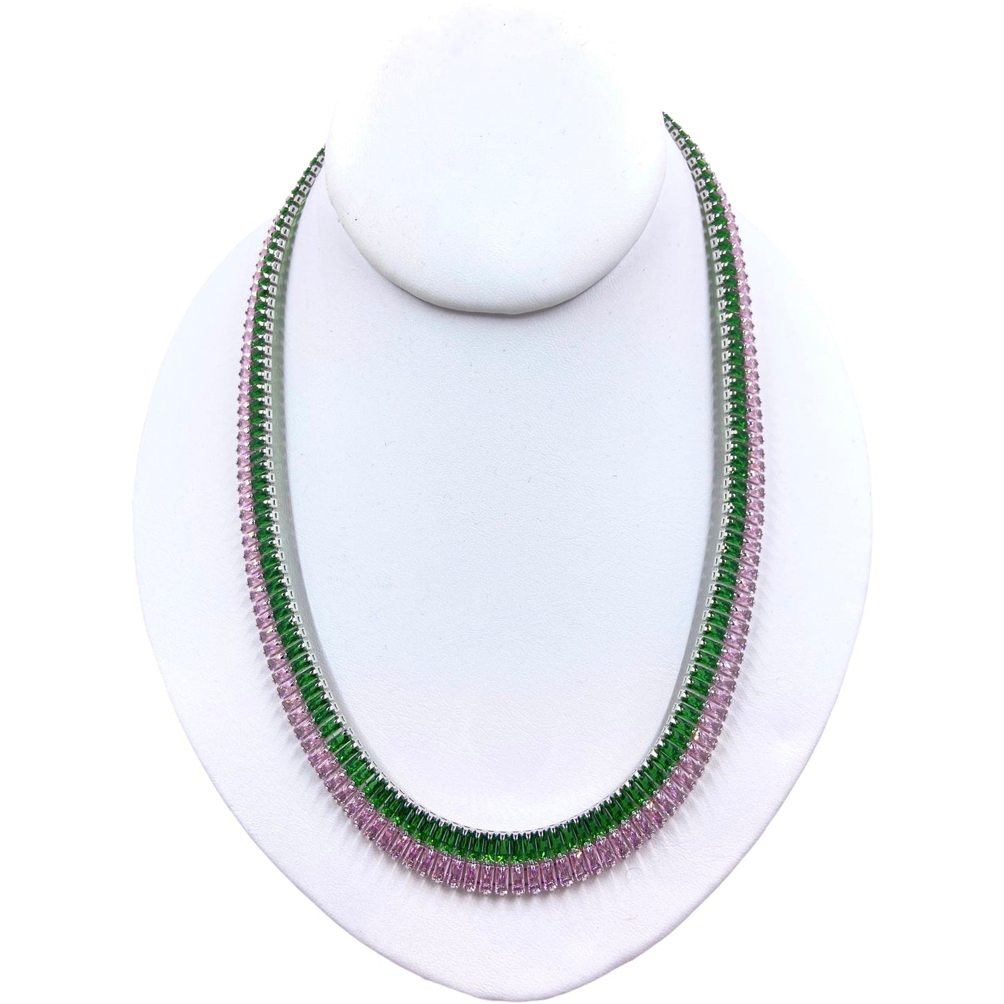 Nara Double Row Tennis Necklace Necklaces TRENDZIO 