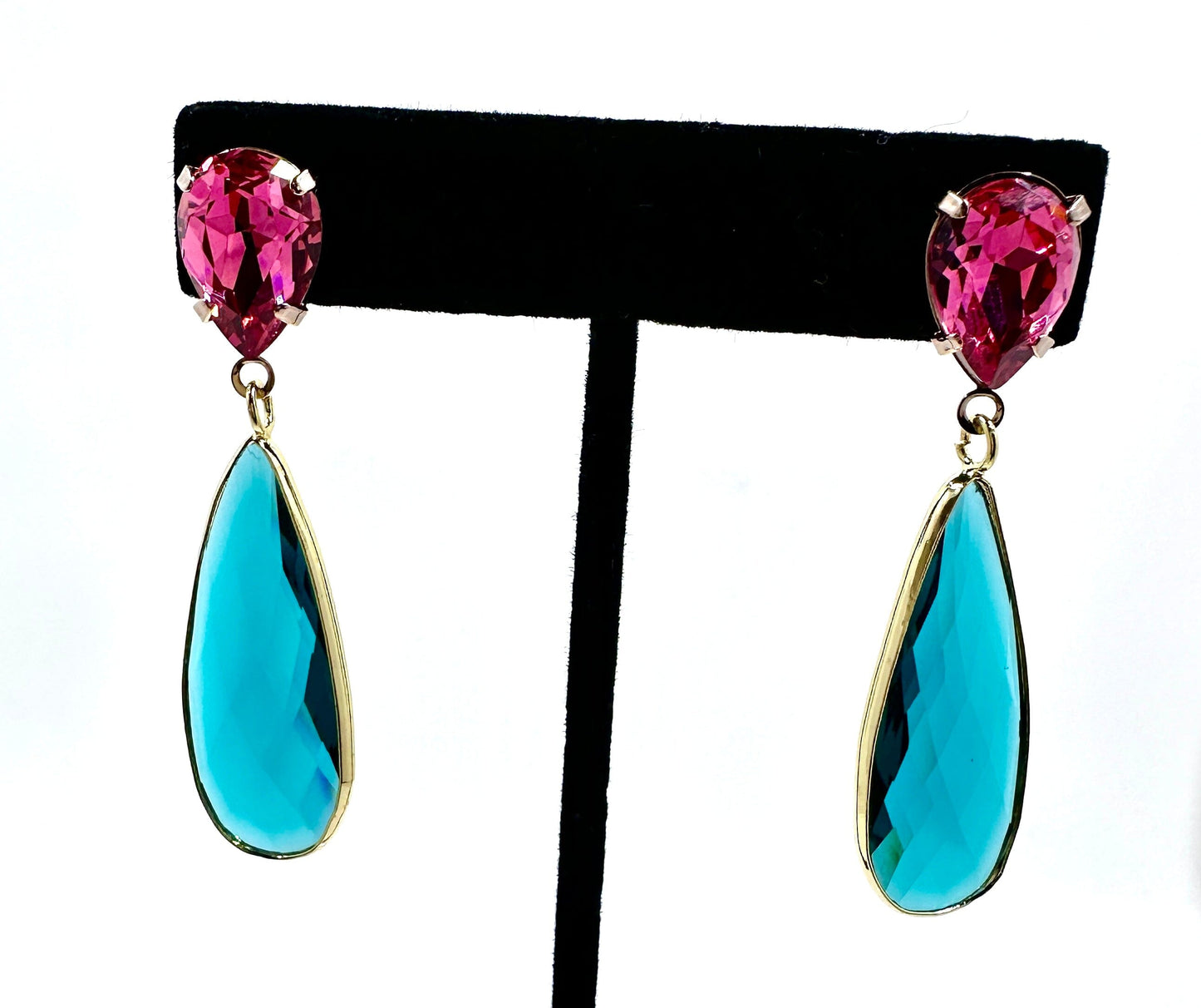 Olive Two Tier Drop Earrings Earrings Trendzio Jewelry