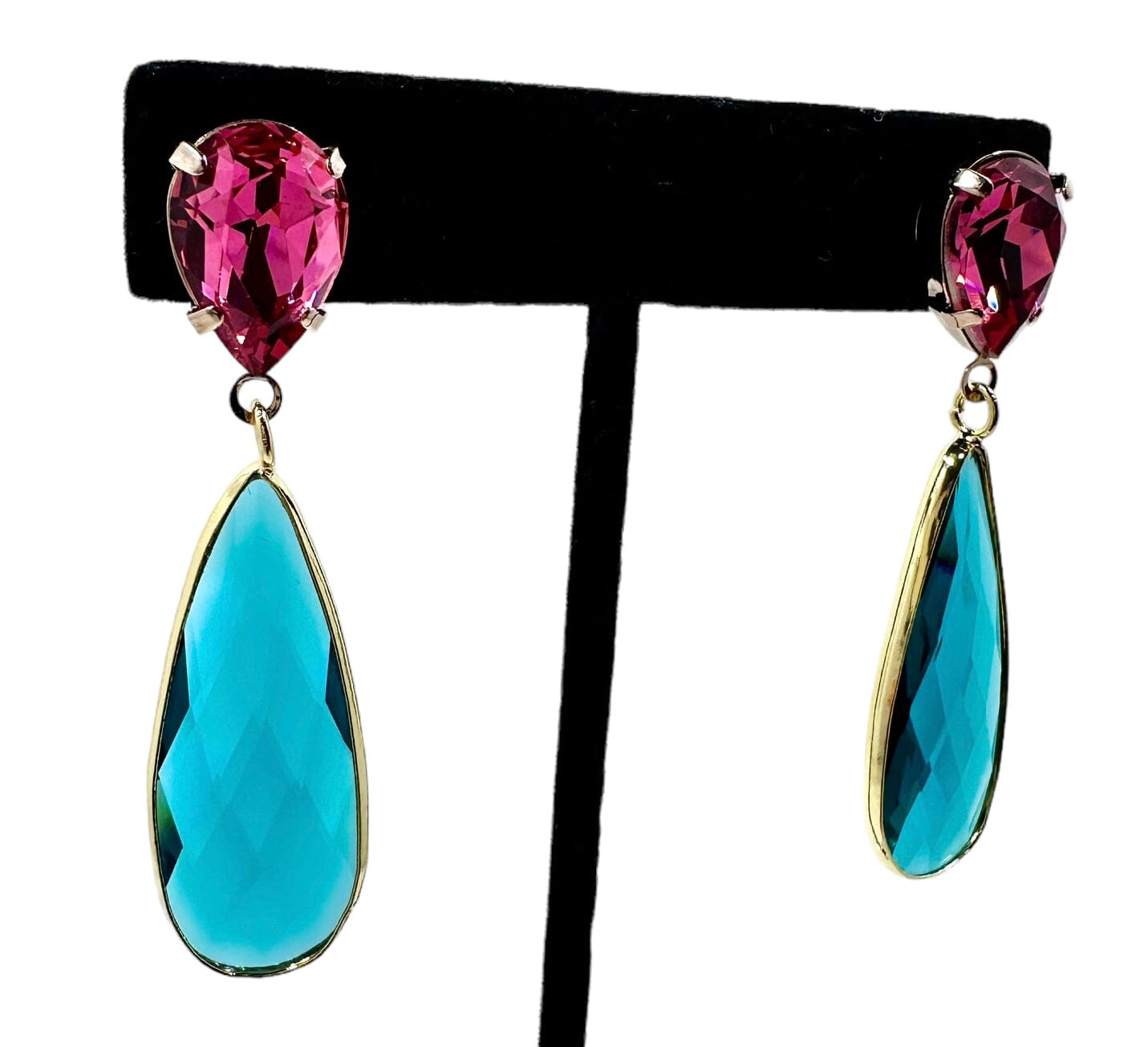 Olive Two Tier Drop Earrings Earrings Trendzio Jewelry