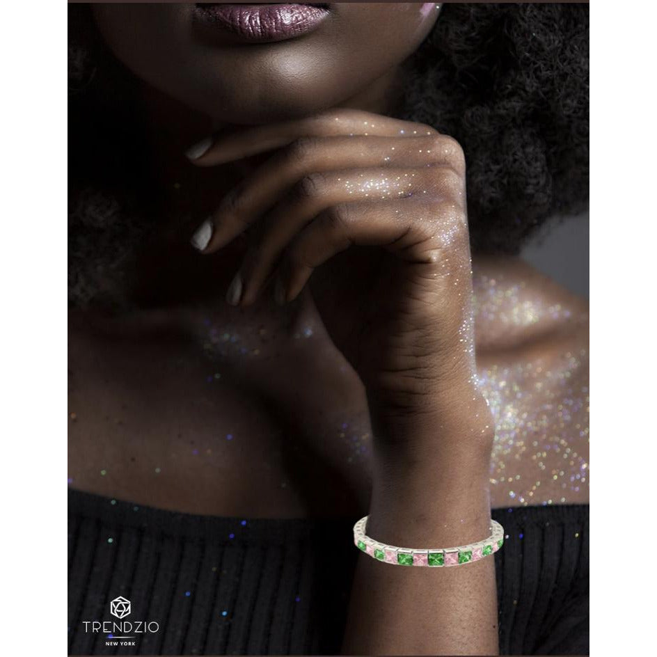 Pink and Green Princess Bracelet Bracelets TRENDZIO