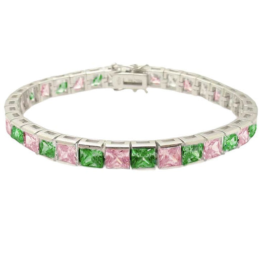 Pink and Green Princess Bracelet Bracelets TRENDZIO