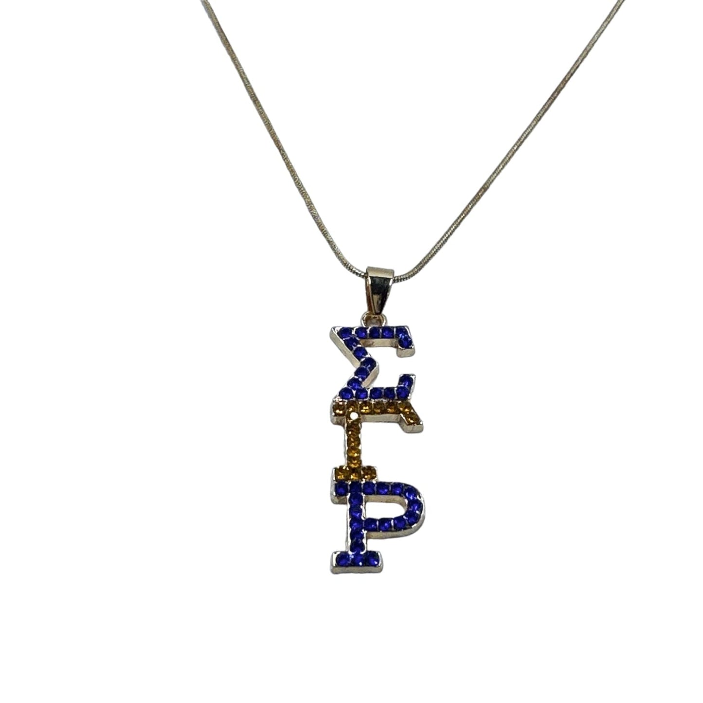 Sigma Gamma Rho Austrian Crystal Pendant Necklaces TRENDZIO Silver Straight