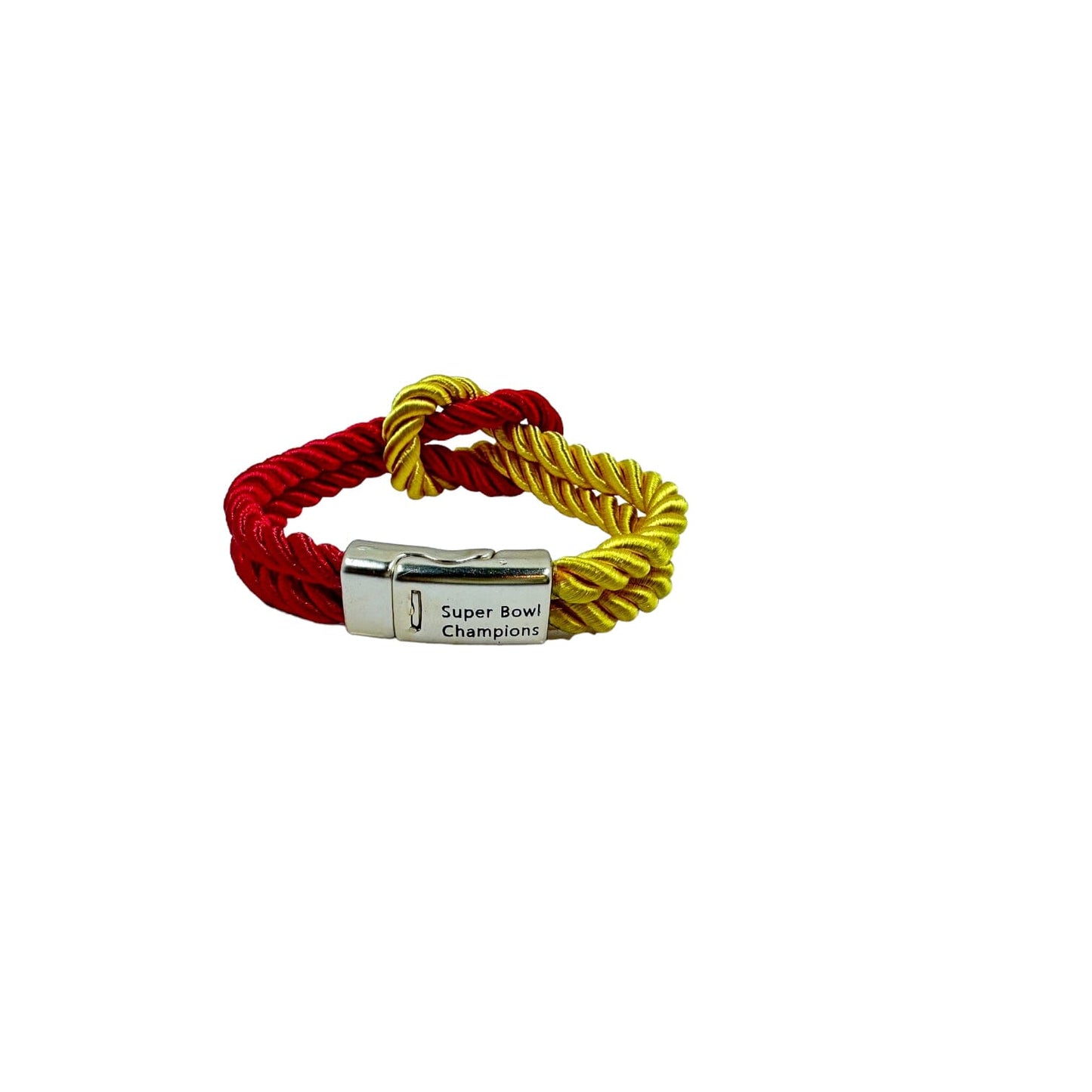 The Original Love Knot Satin Rope Bracelet- Red and Gold Bracelets Trendzio Super Bowl Champions